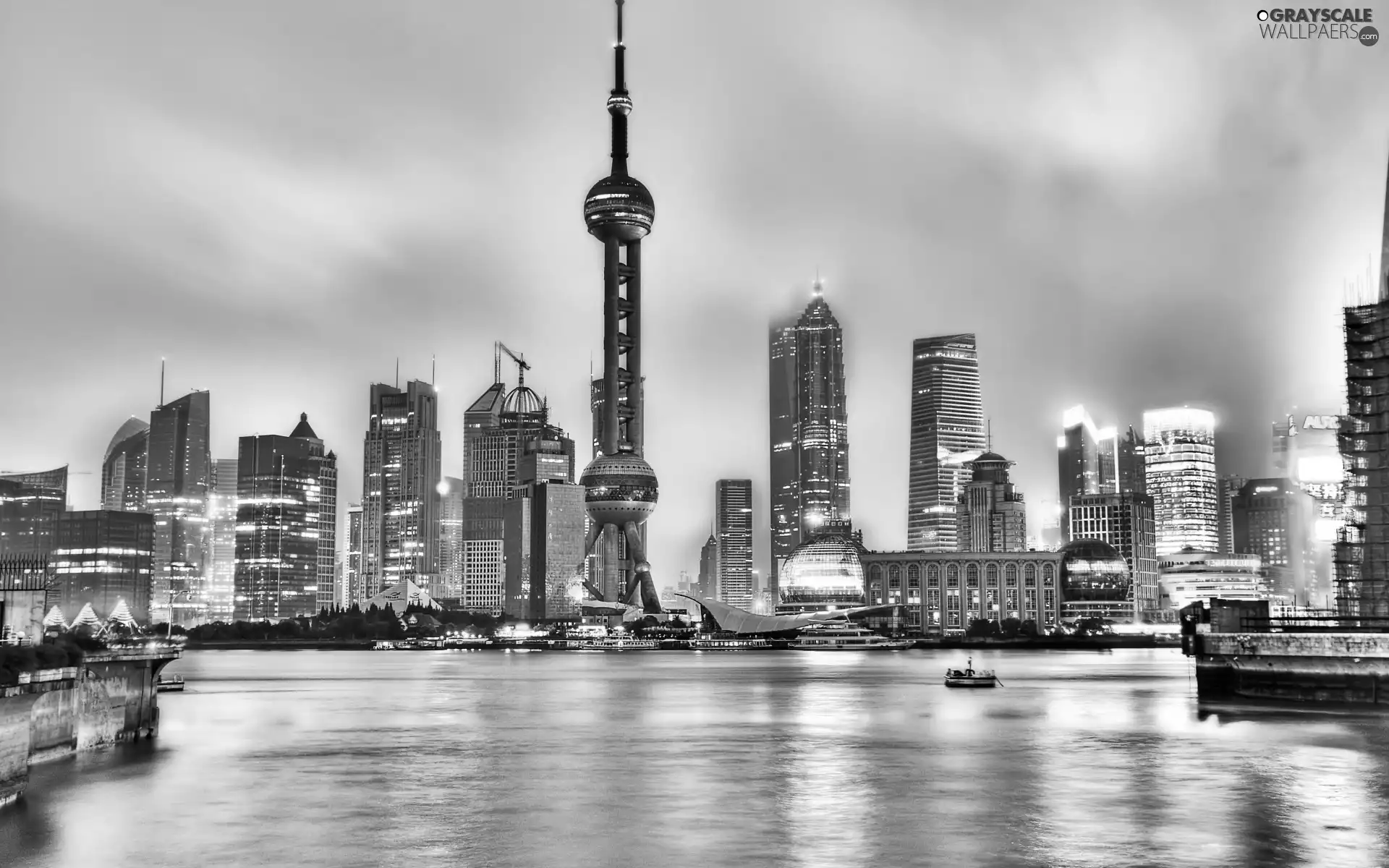 panorama, Szanghai, China