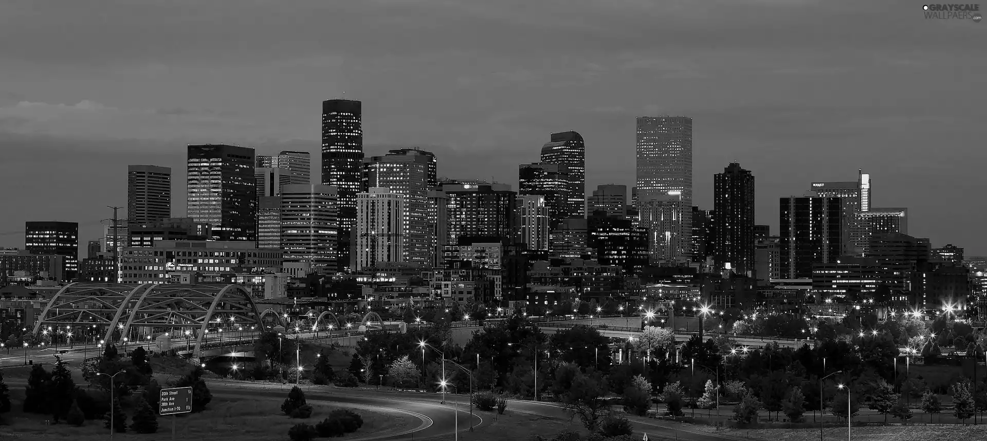 panorama, town, Colorado, USA, Denver