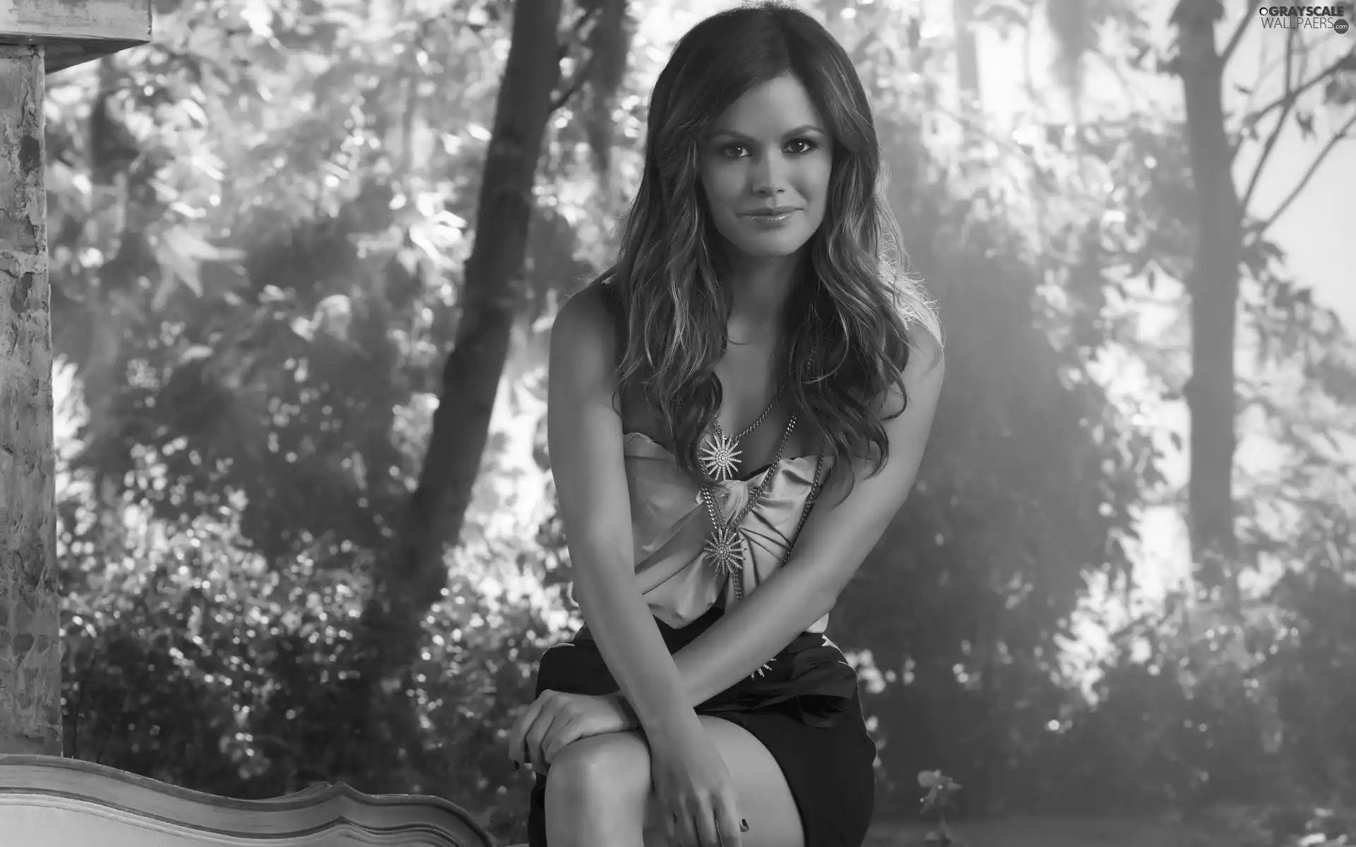 Rachel Bilson, make-up, Park, jewellery