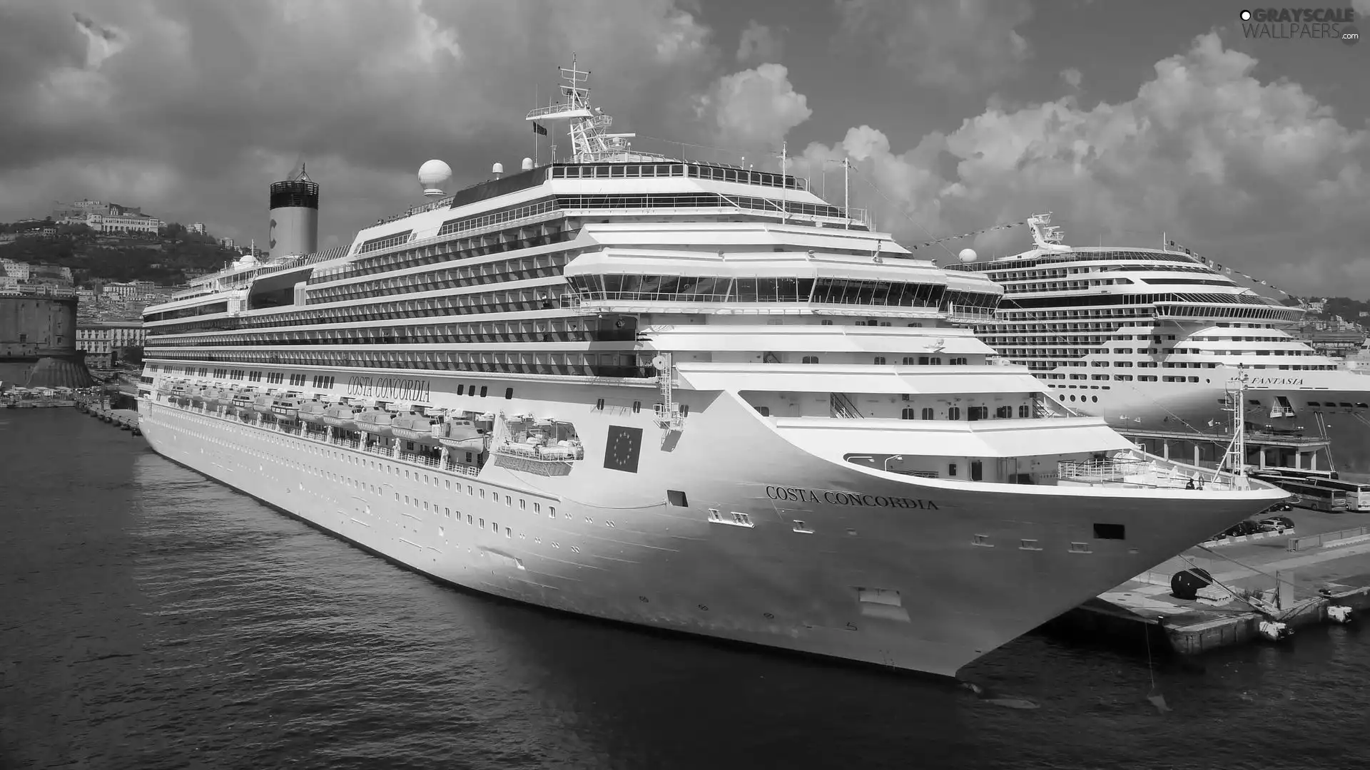 port, Ship, passenger, Costa Concordia