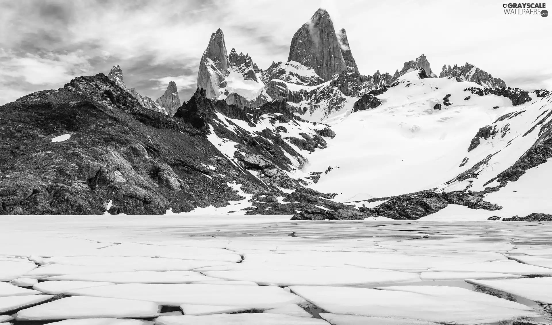 Mountains, Fitz Roy Mountain, Argentina, lake, Patagonia, winter, Los Glaciares National Park, Laguna de Los Tres