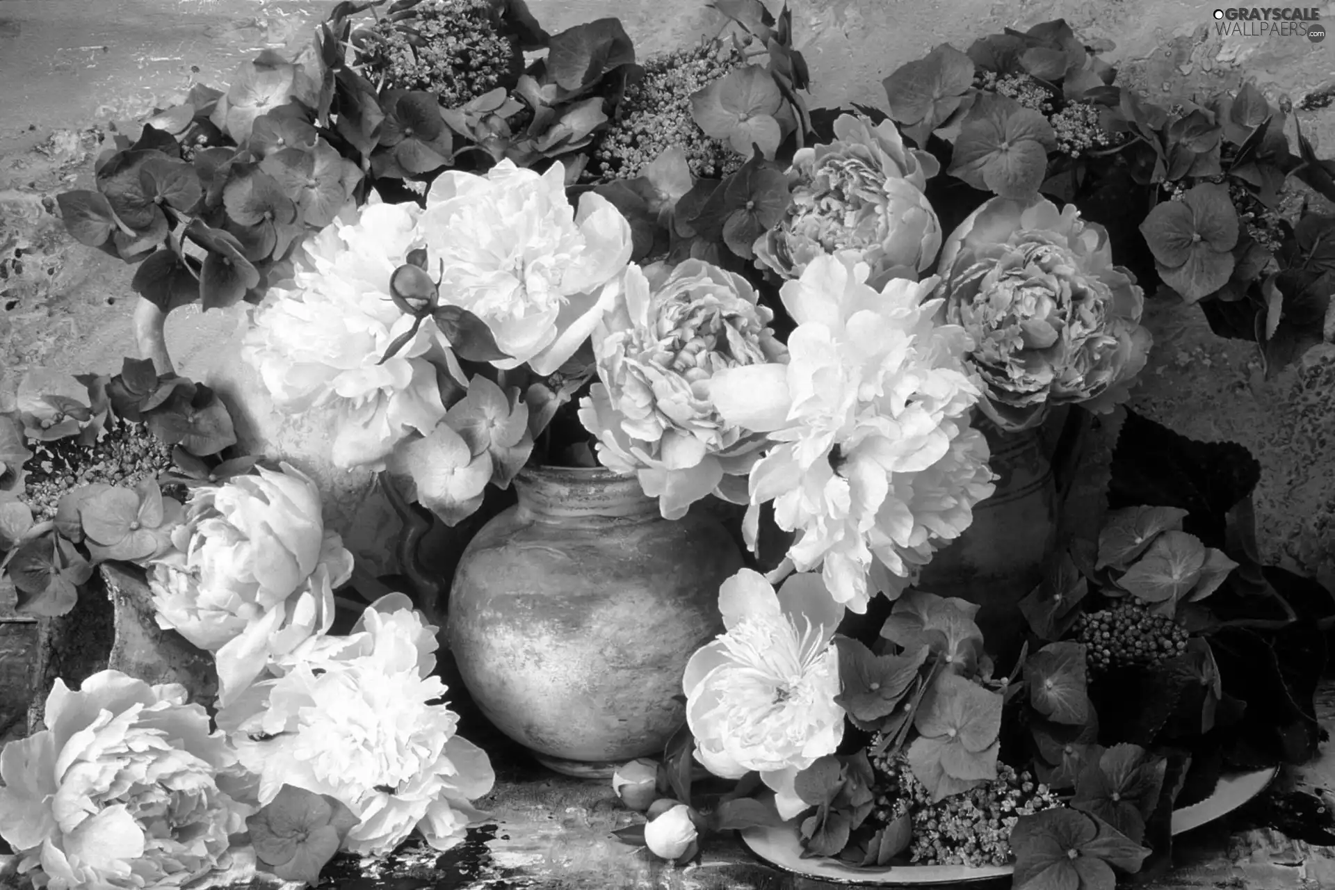 bouquet, peony