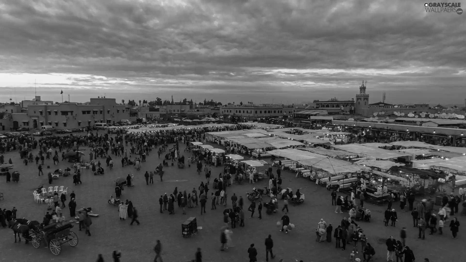 Maroko, market, People, Marrakech