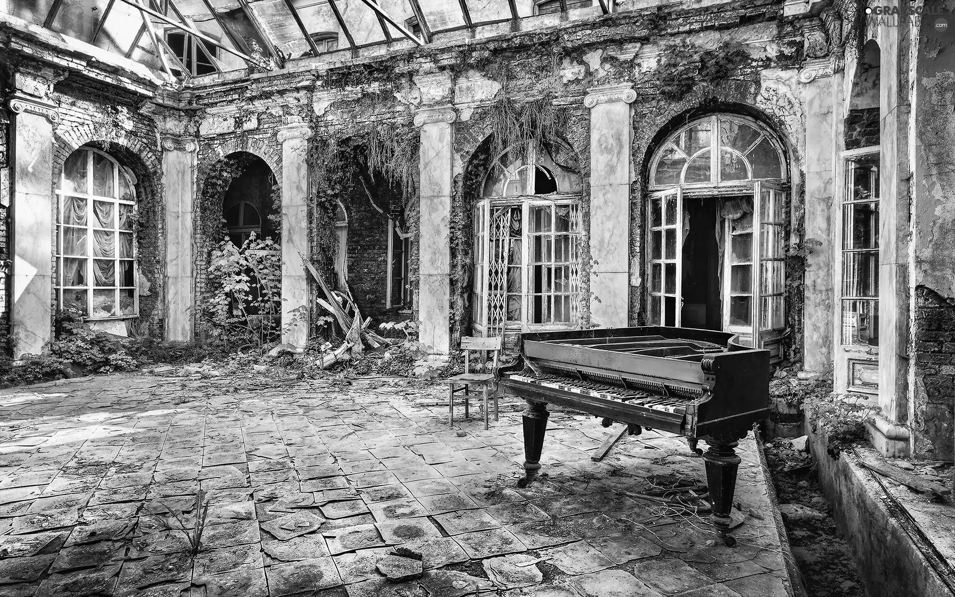 Piano, Neglected, house