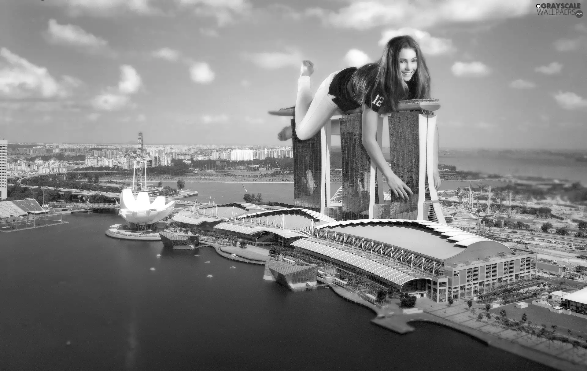 Singapur, Women, Picture of Town