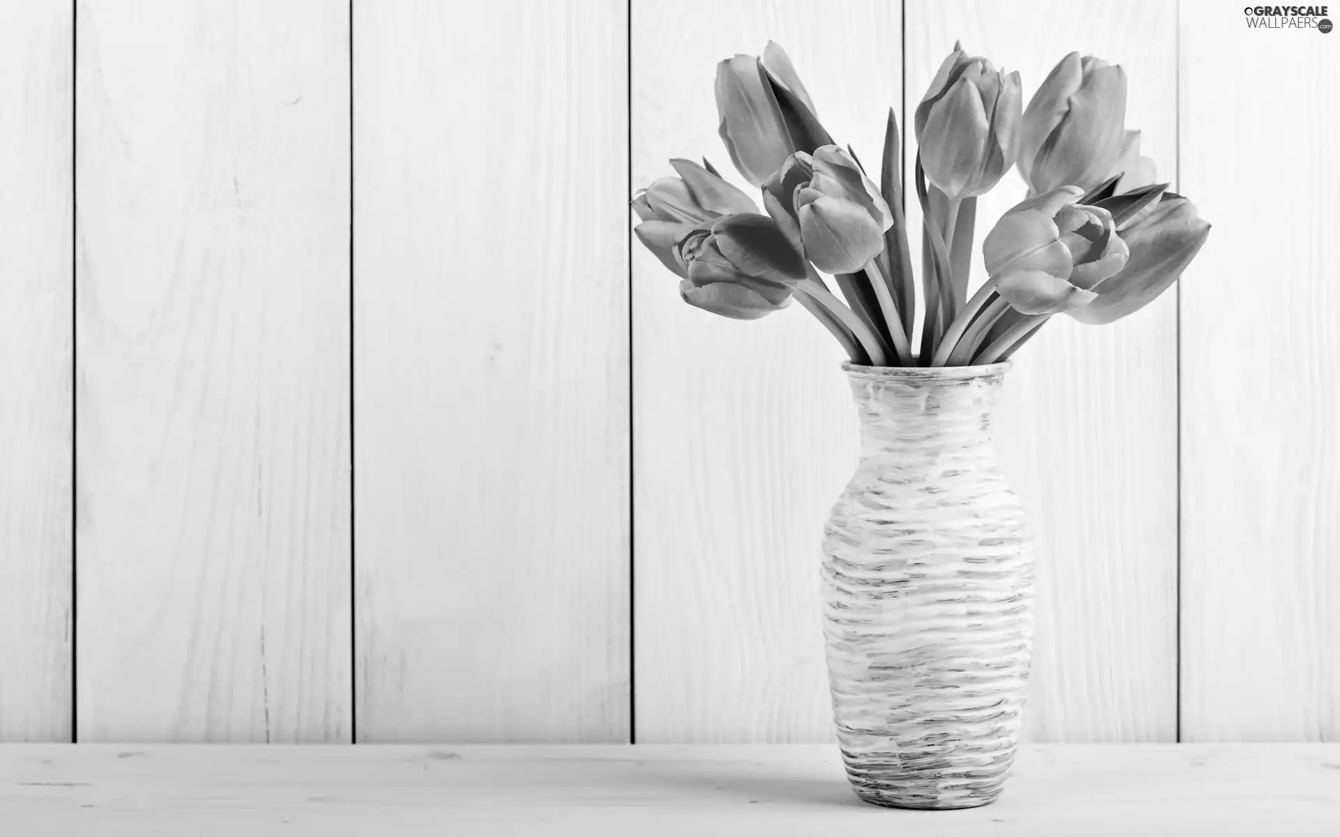 bouquet, Tulips, Vase, Pink