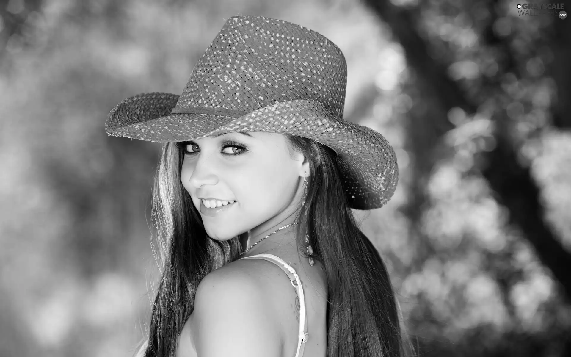 Pink, Hat, girl, Smile, Beauty