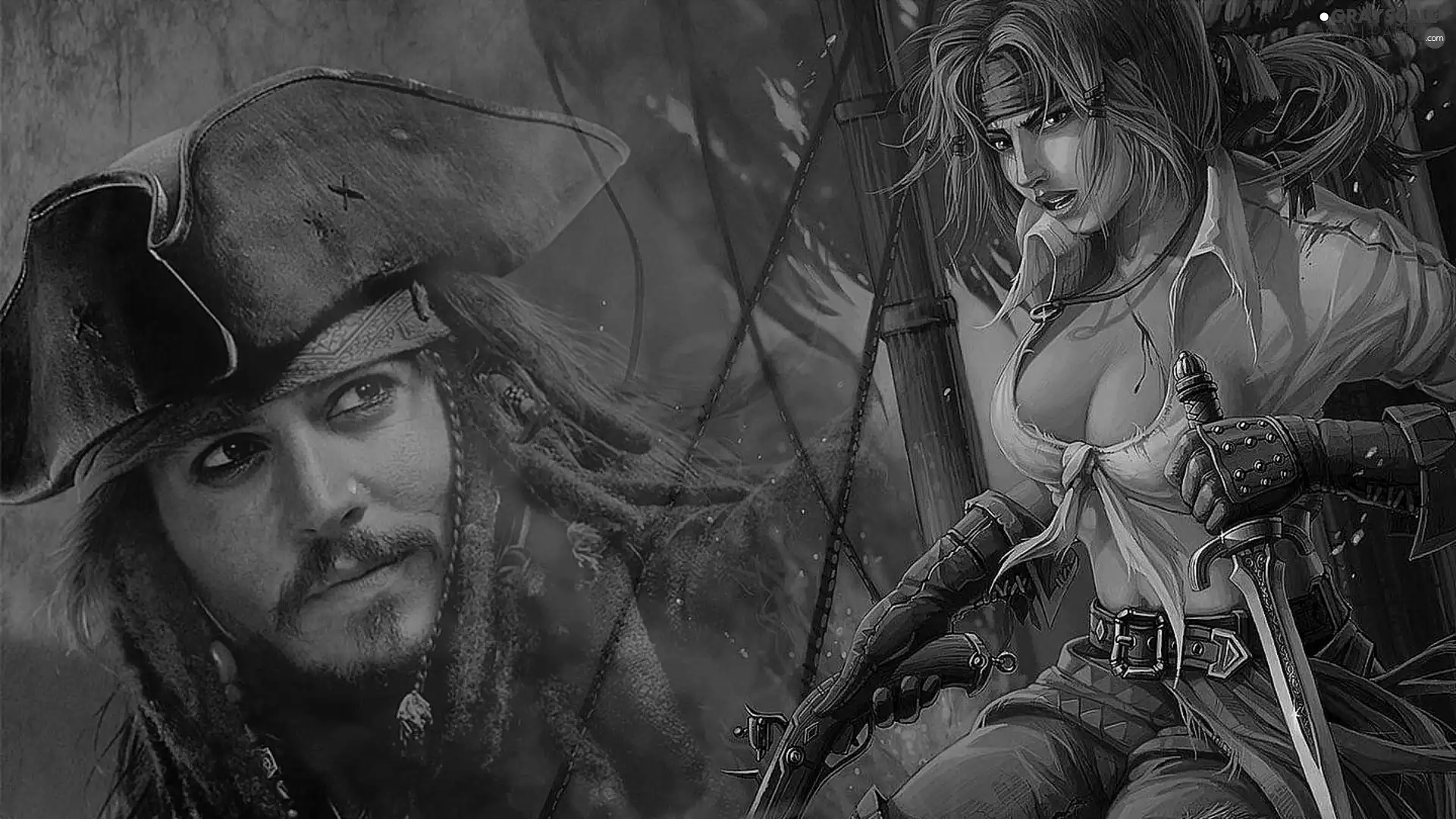 movie, Pirate, Johnny Depp, Piraci Z Karaibów