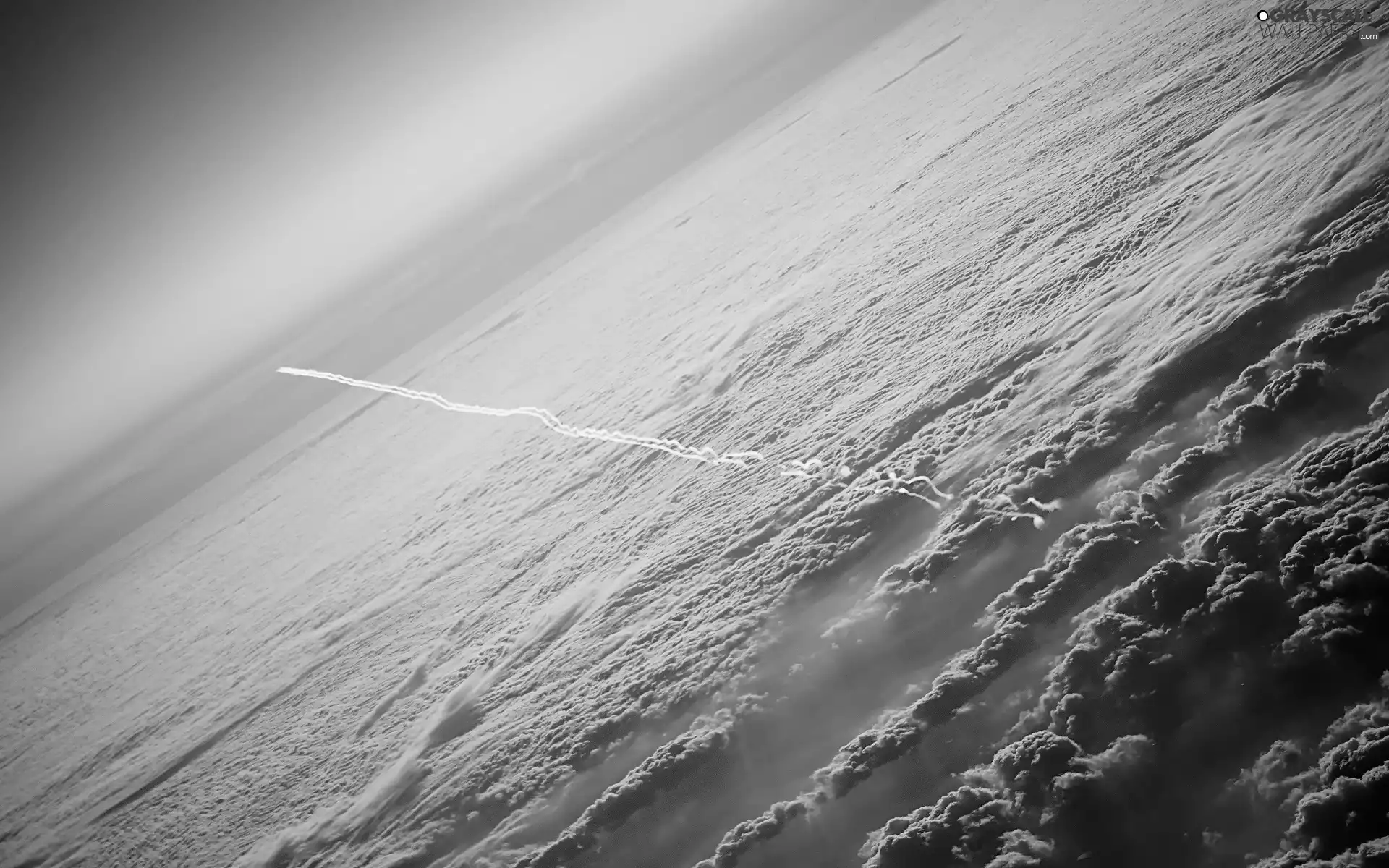 plane, Sky, clouds