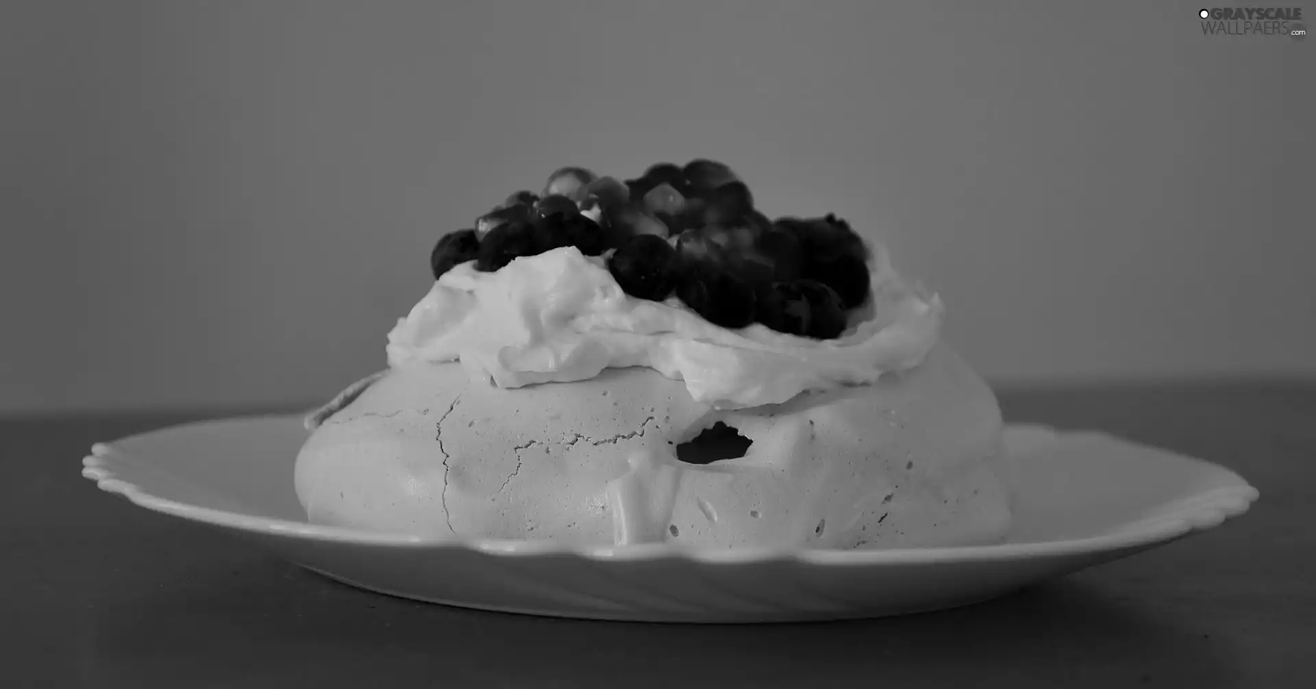 cake, plate