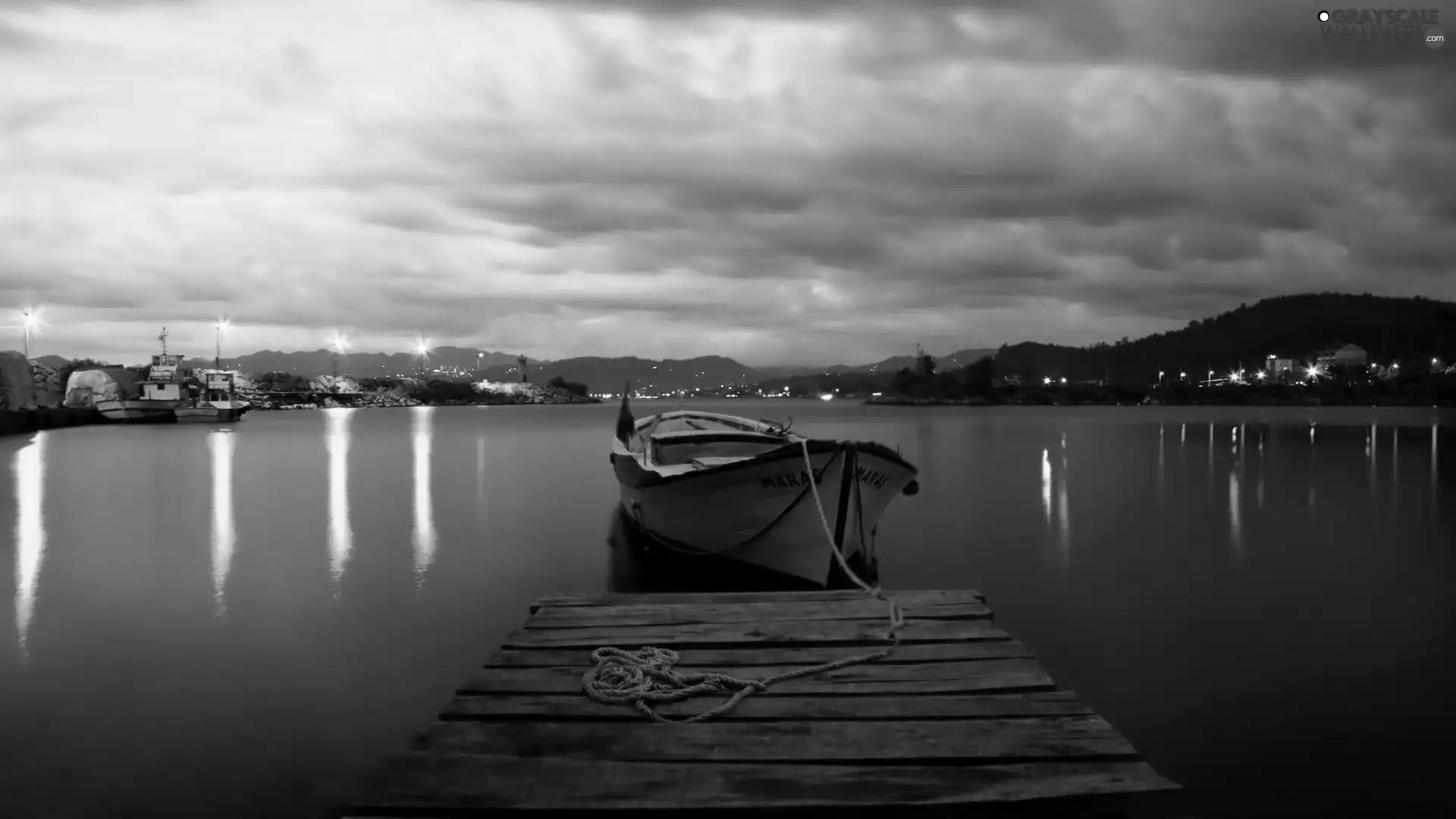 Platform, lake, Boat
