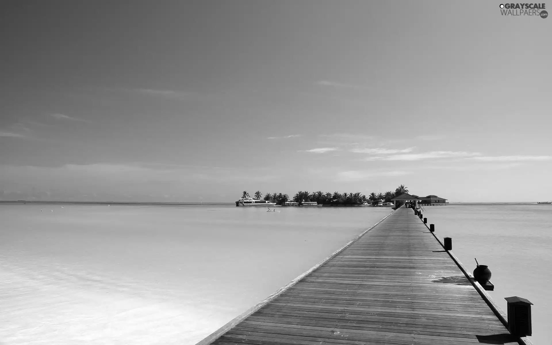 Platform, sea, Islet