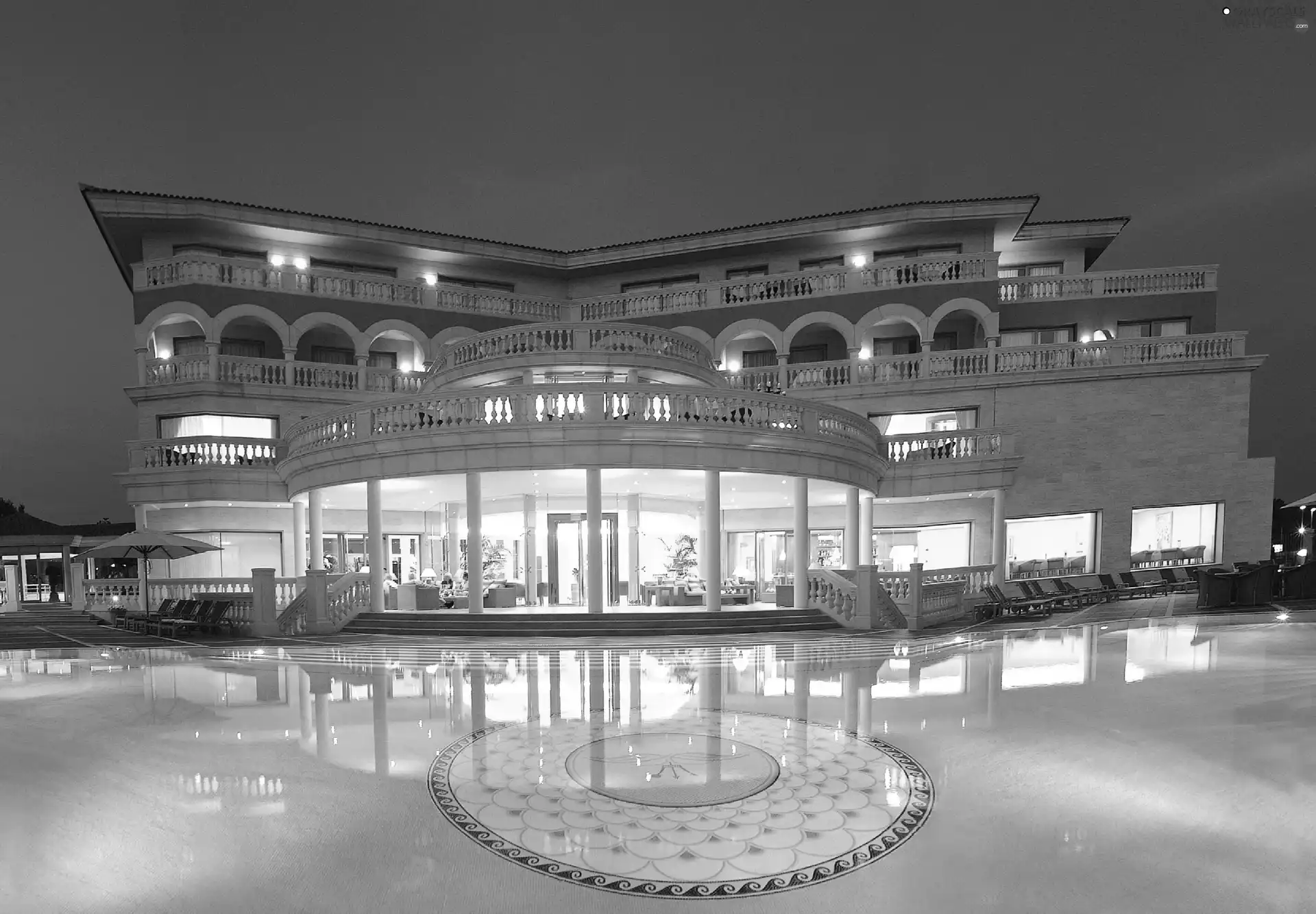 light, Hotel hall, Pool