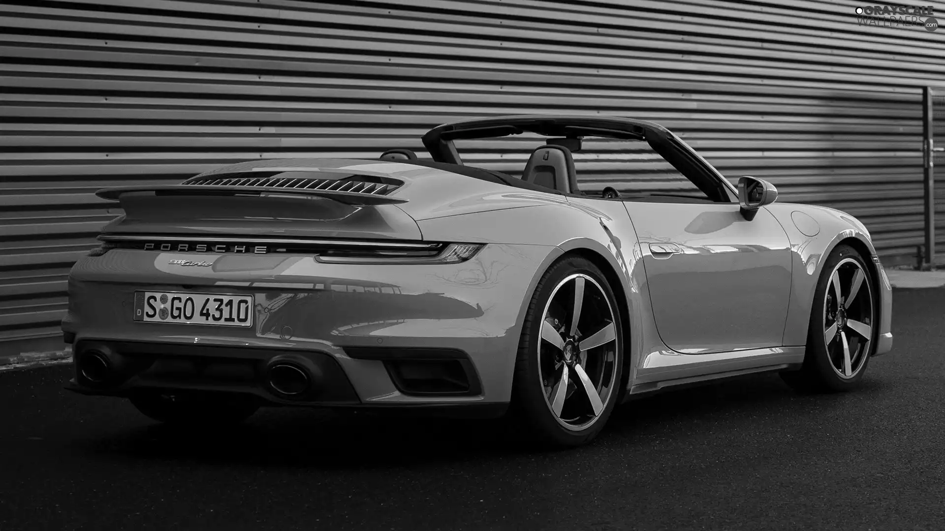 Cabriolet, green ones, Porsche 911 Turbo