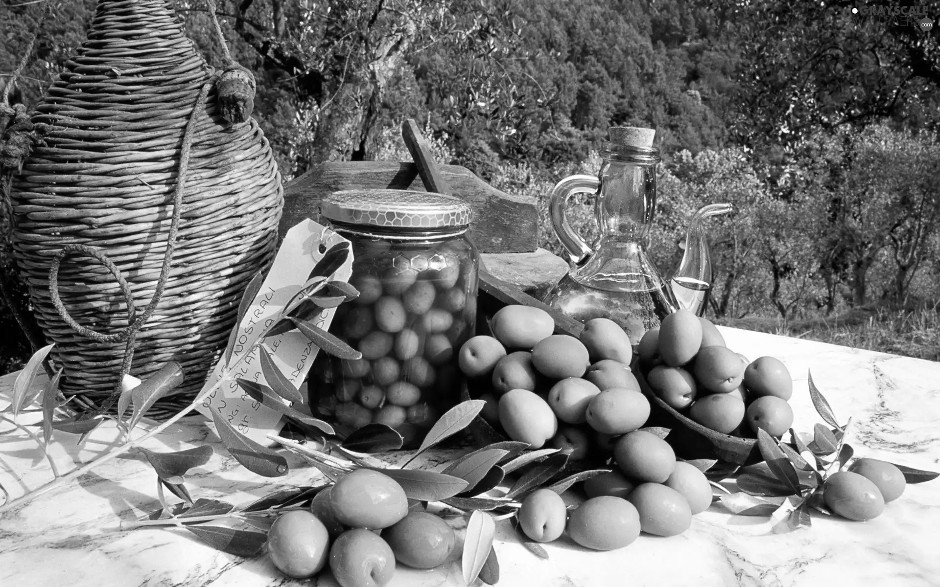 Preparations, olives, oil