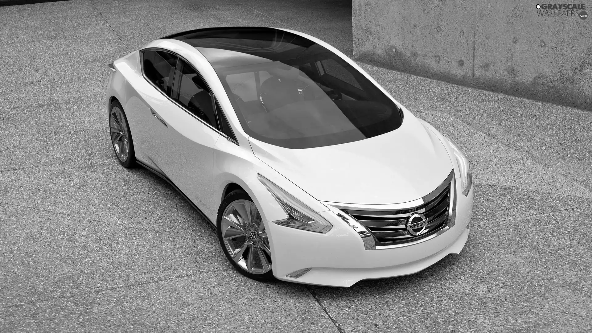 Nissan, White, Prototype, Automobile