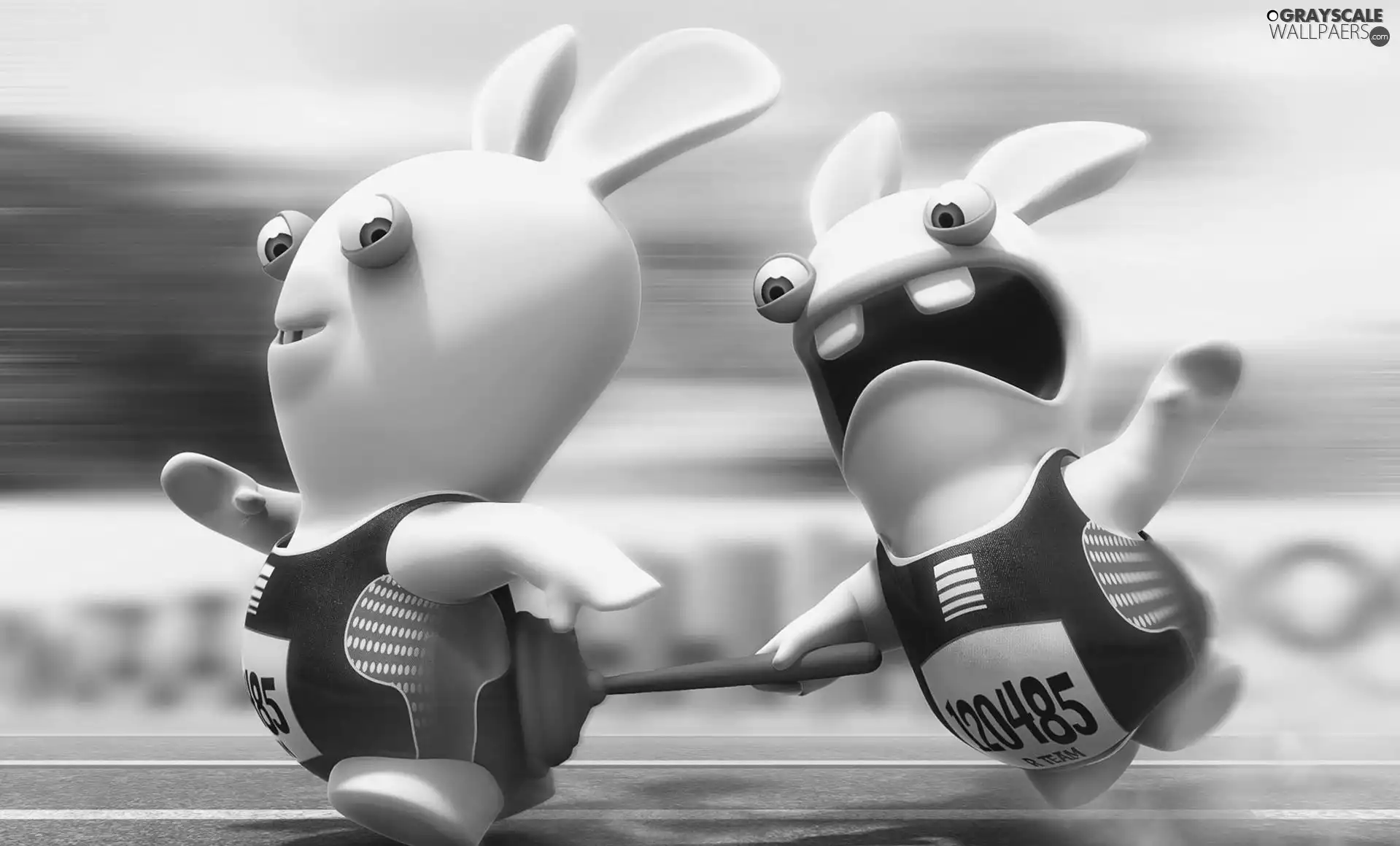 race, Rayman Raving Rabbids, Rabbits