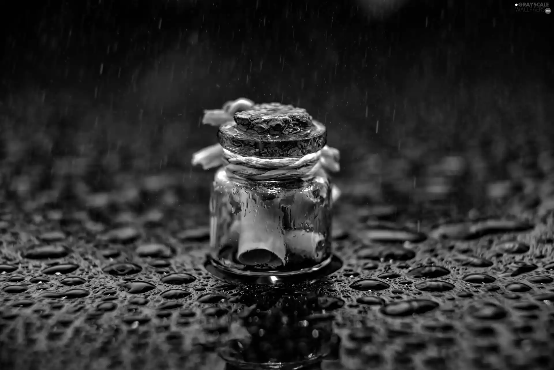 jar, drops, Rain, Cards