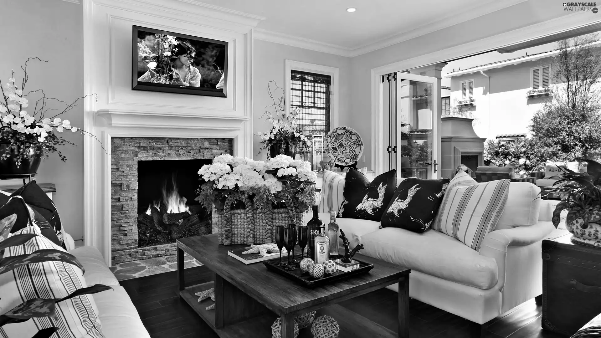 complement, saloon, burner chimney, White, house, Recreation, View