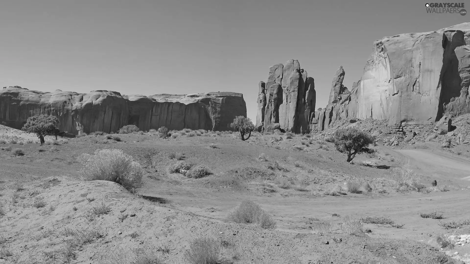 Desert, canyons, red hot