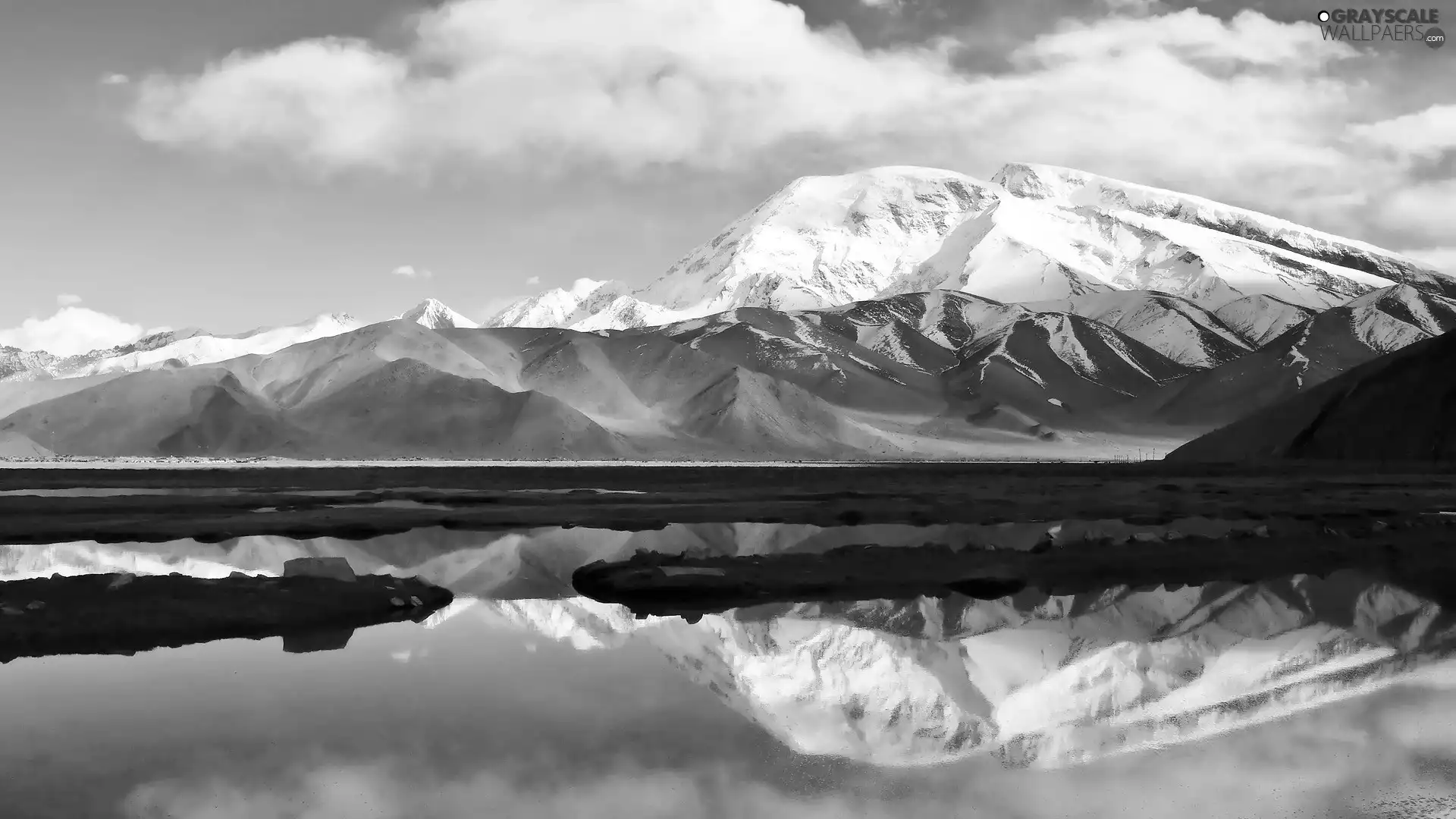 reflection, China, Mirror, water, Mountains