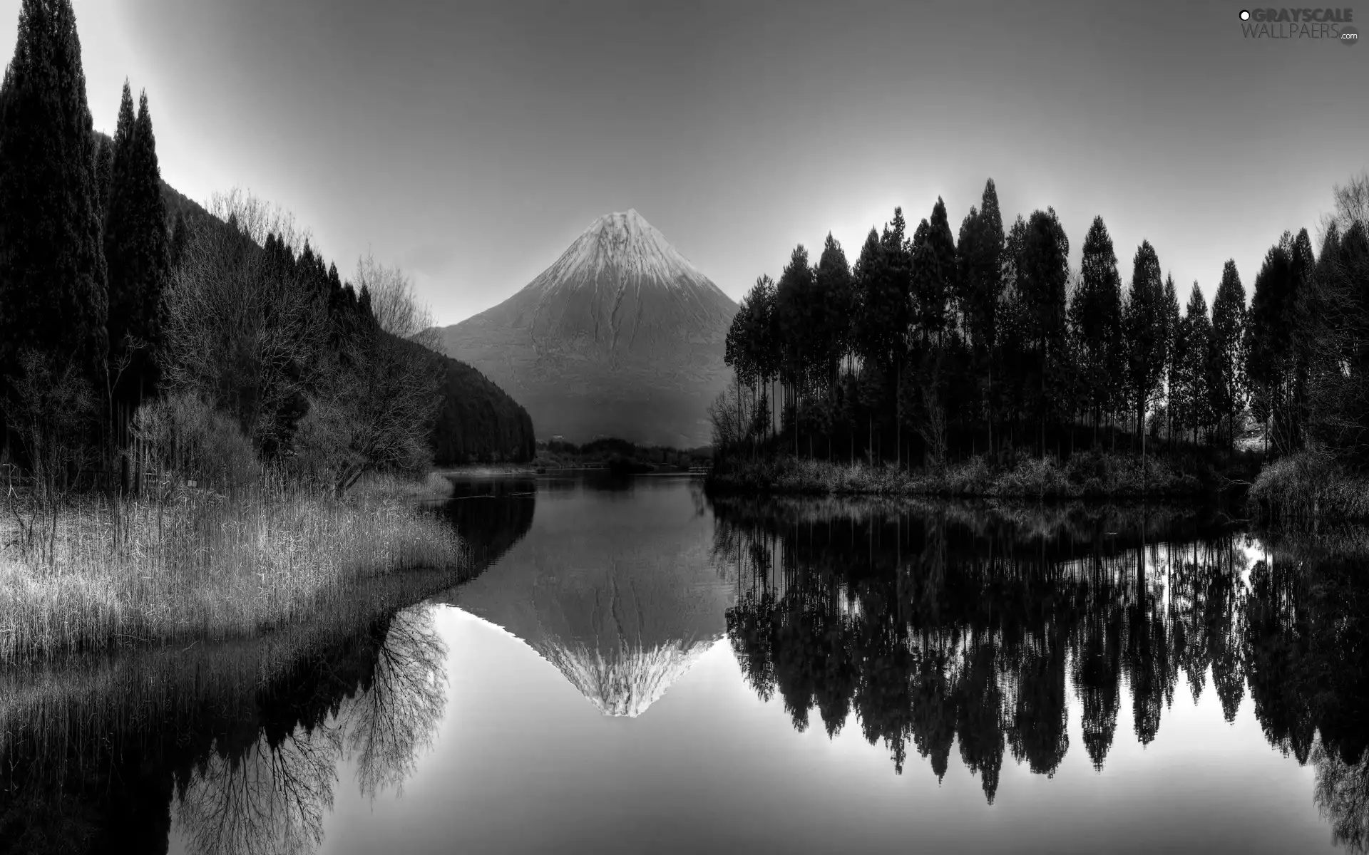 reflection, Coloured, mountains