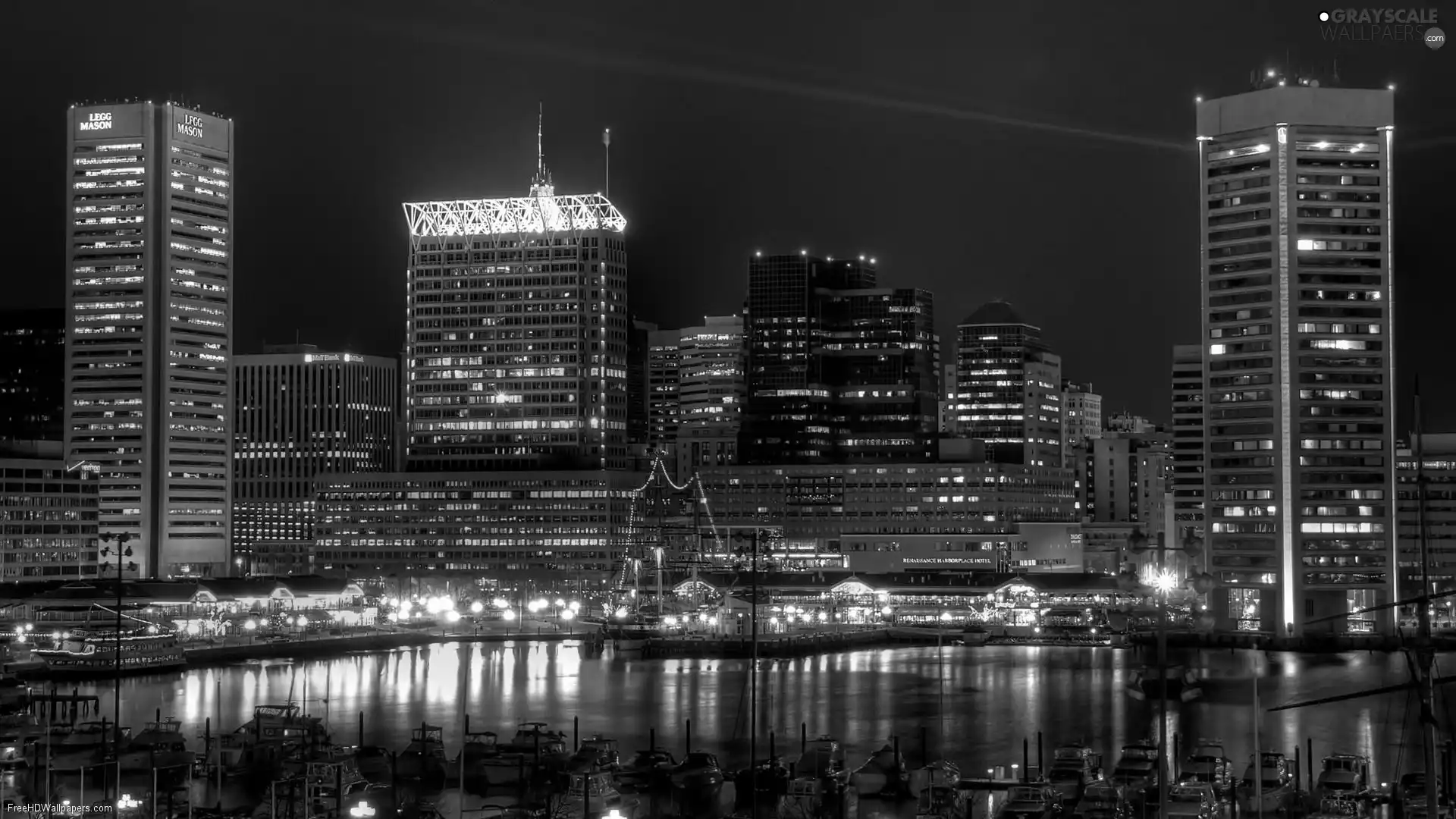 water, light, reflection, buildings