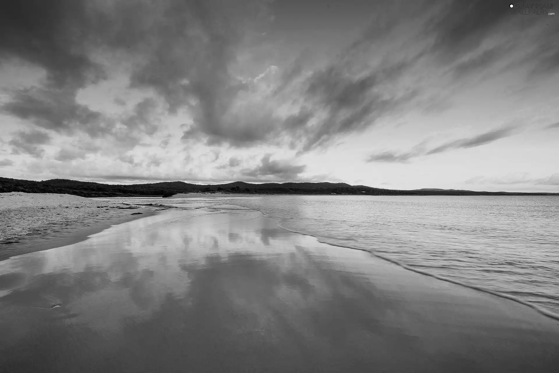 west, sea, reflection, sun
