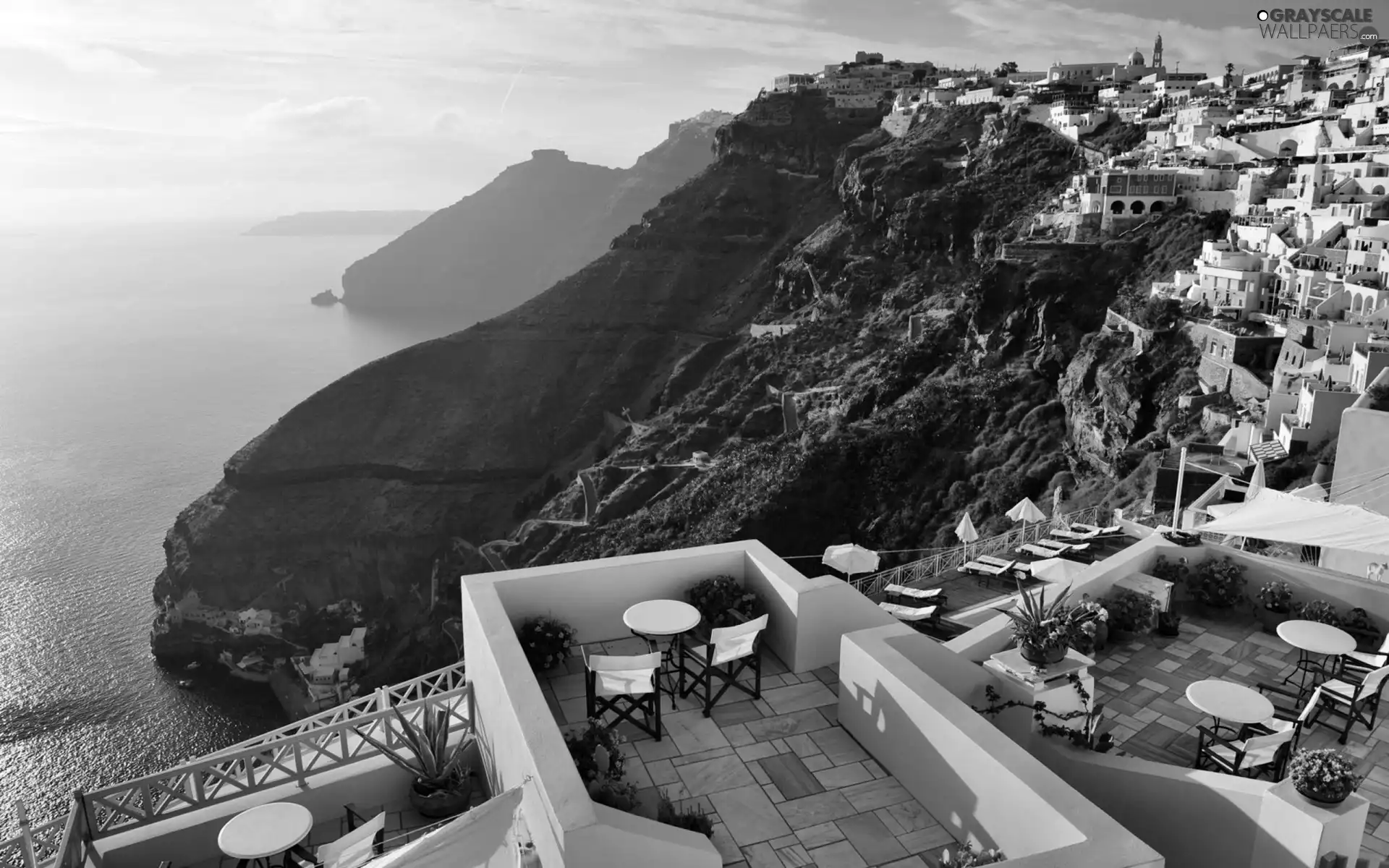 Restaurant, santorini, Greece
