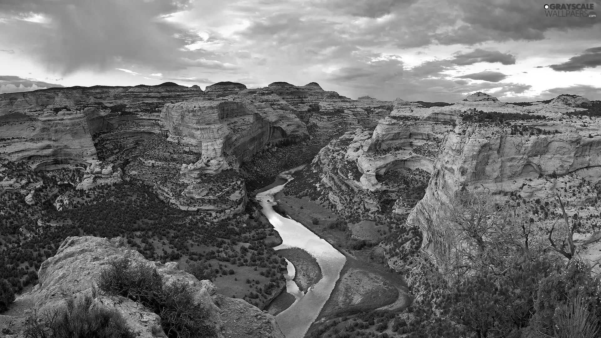 canyon, River