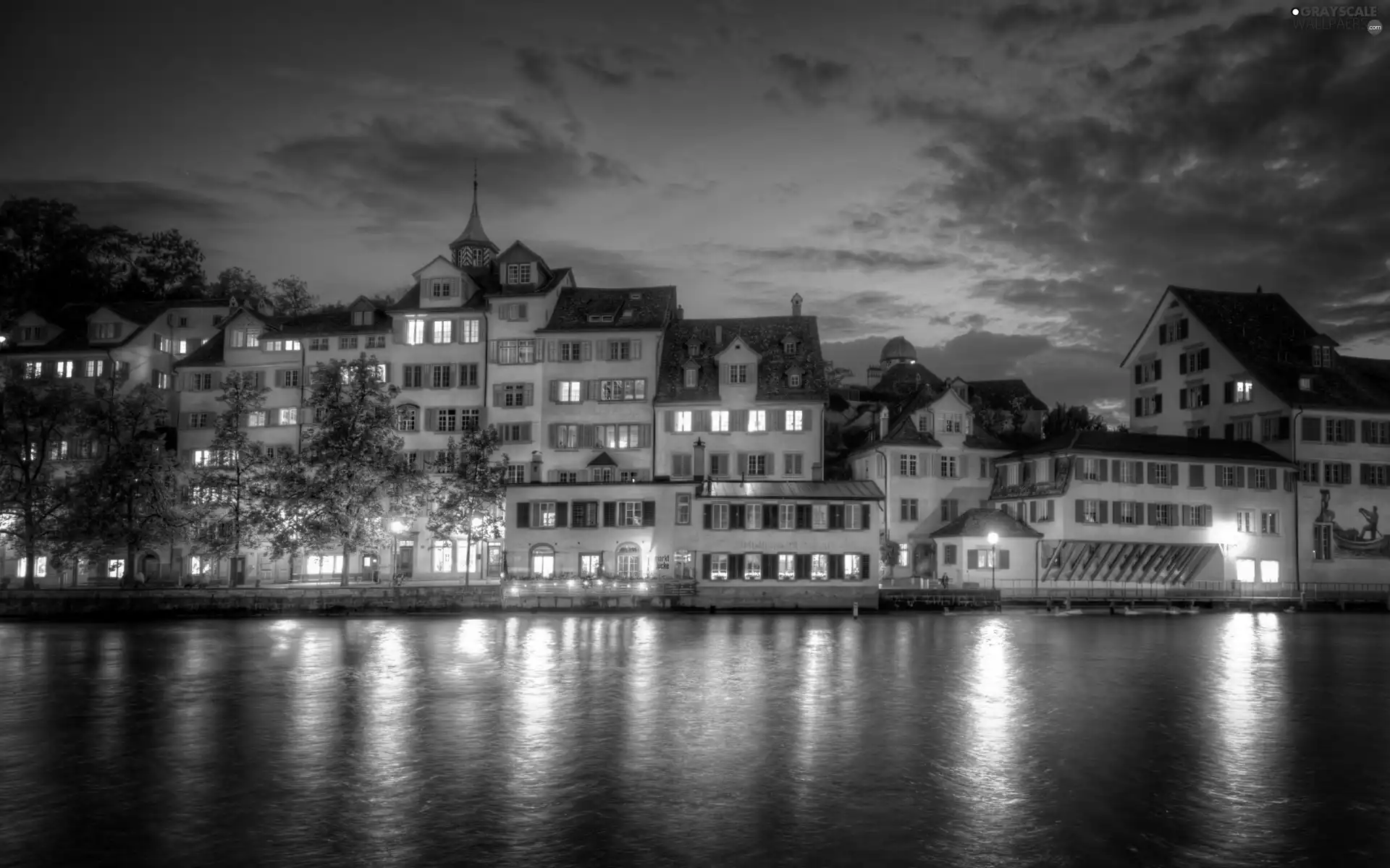 River, Switzerland, Houses