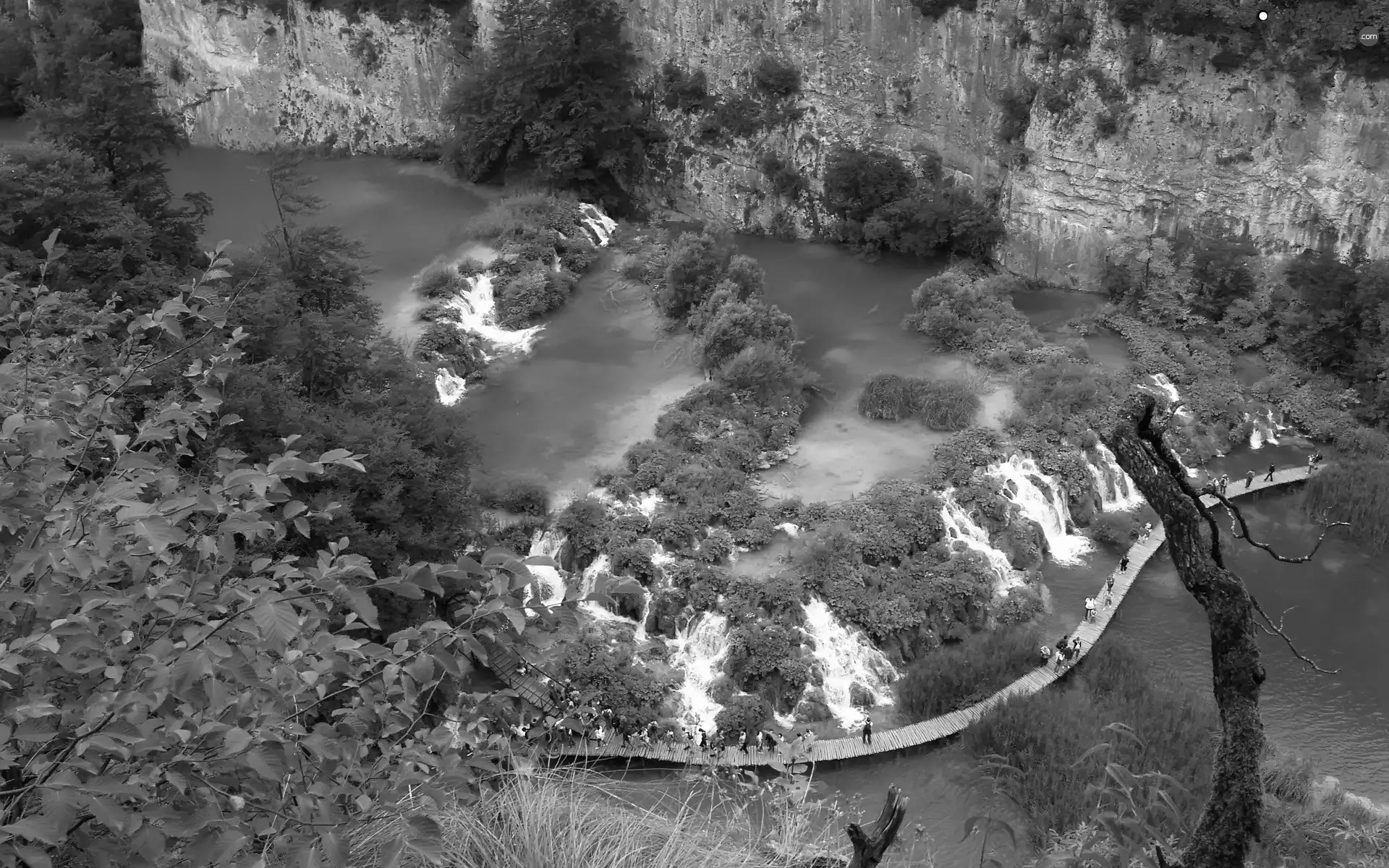 River, rocks, trees, viewes, landscape
