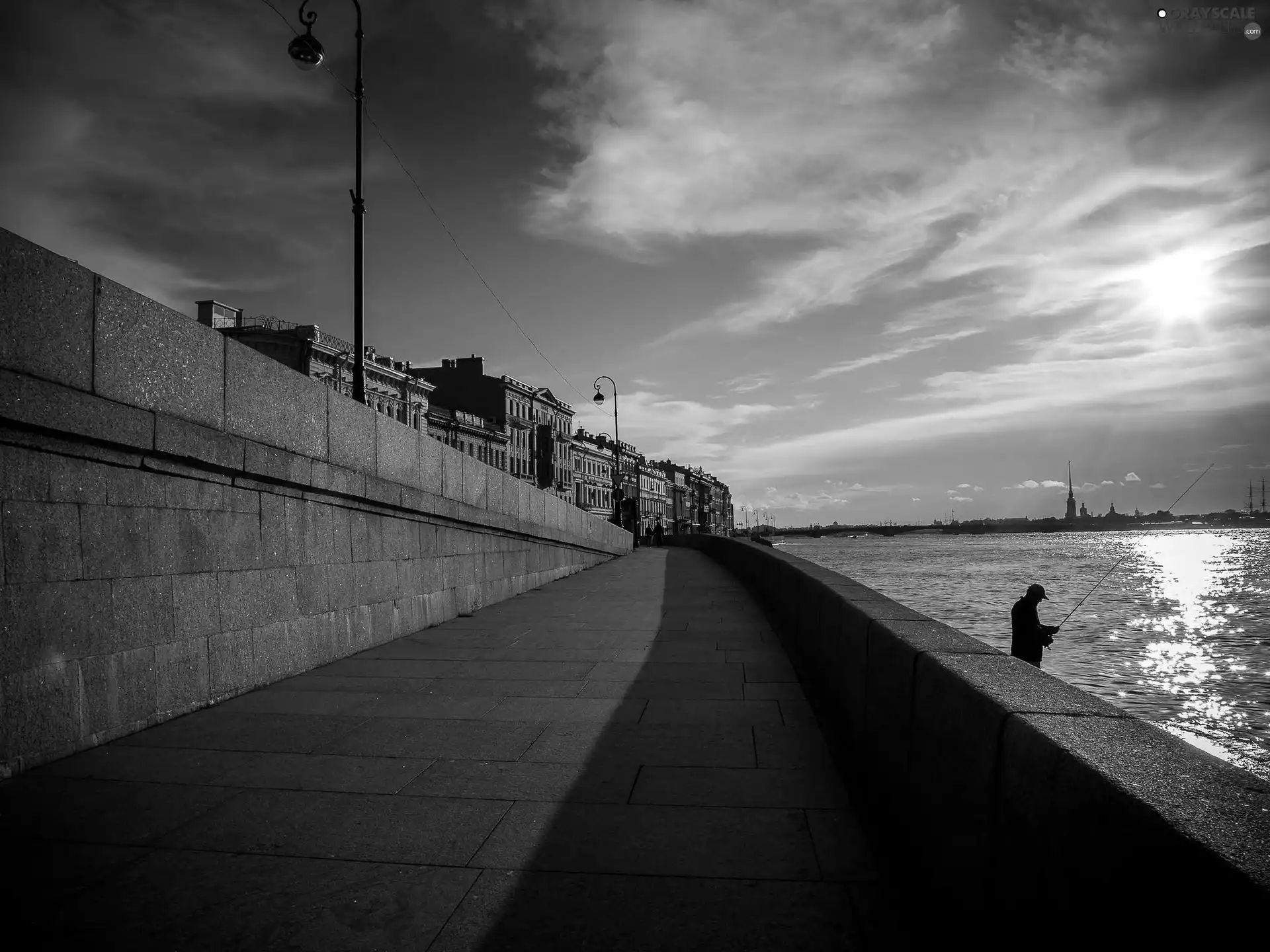 angler, St. Petersburg, River