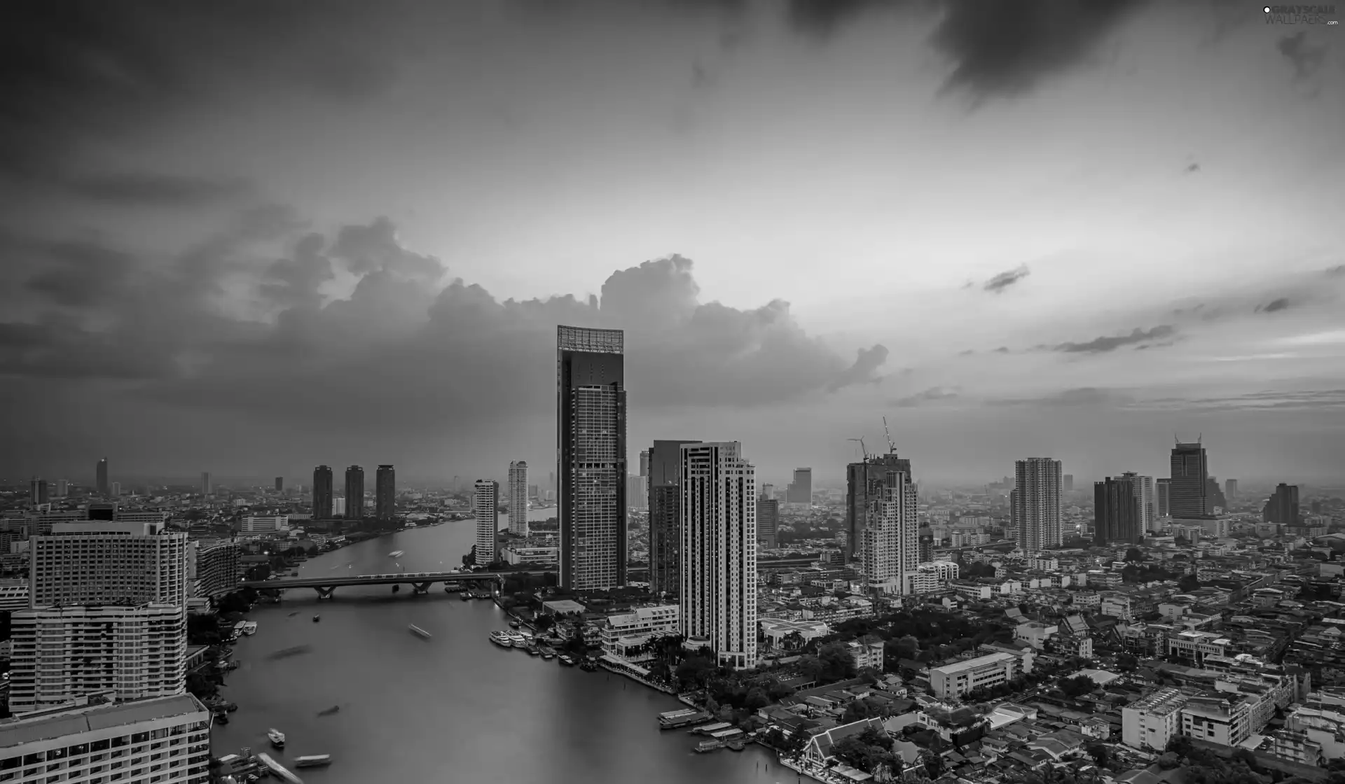 Thailand, Town, River, Bangkok