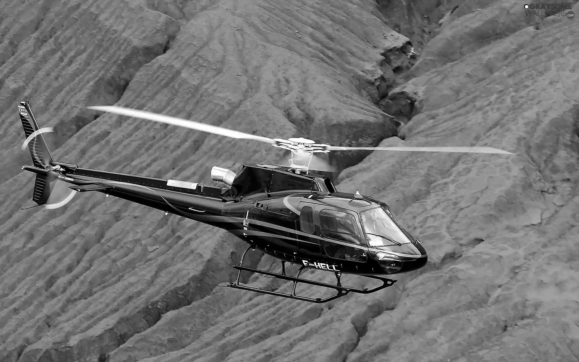 Eurocopter AS-350 Ecureuil, rocks