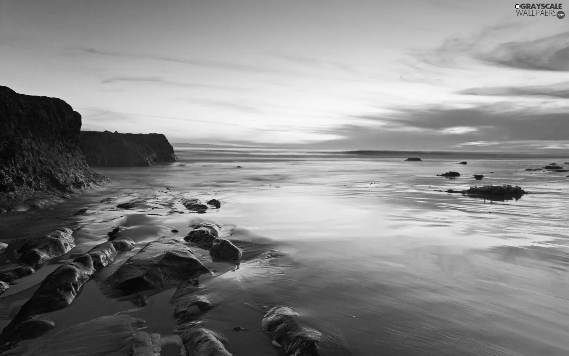 rocks, sea, Beaches