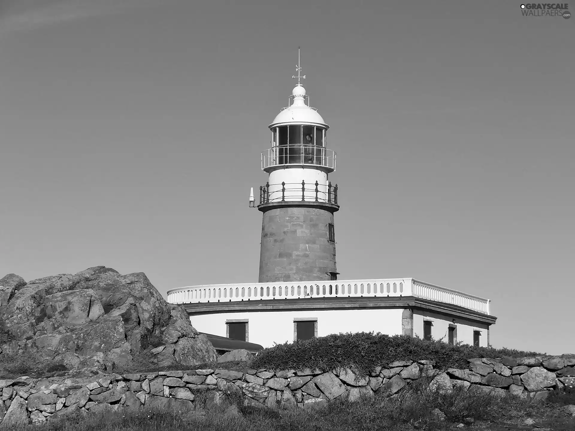 rocks, Lighthouse, maritime