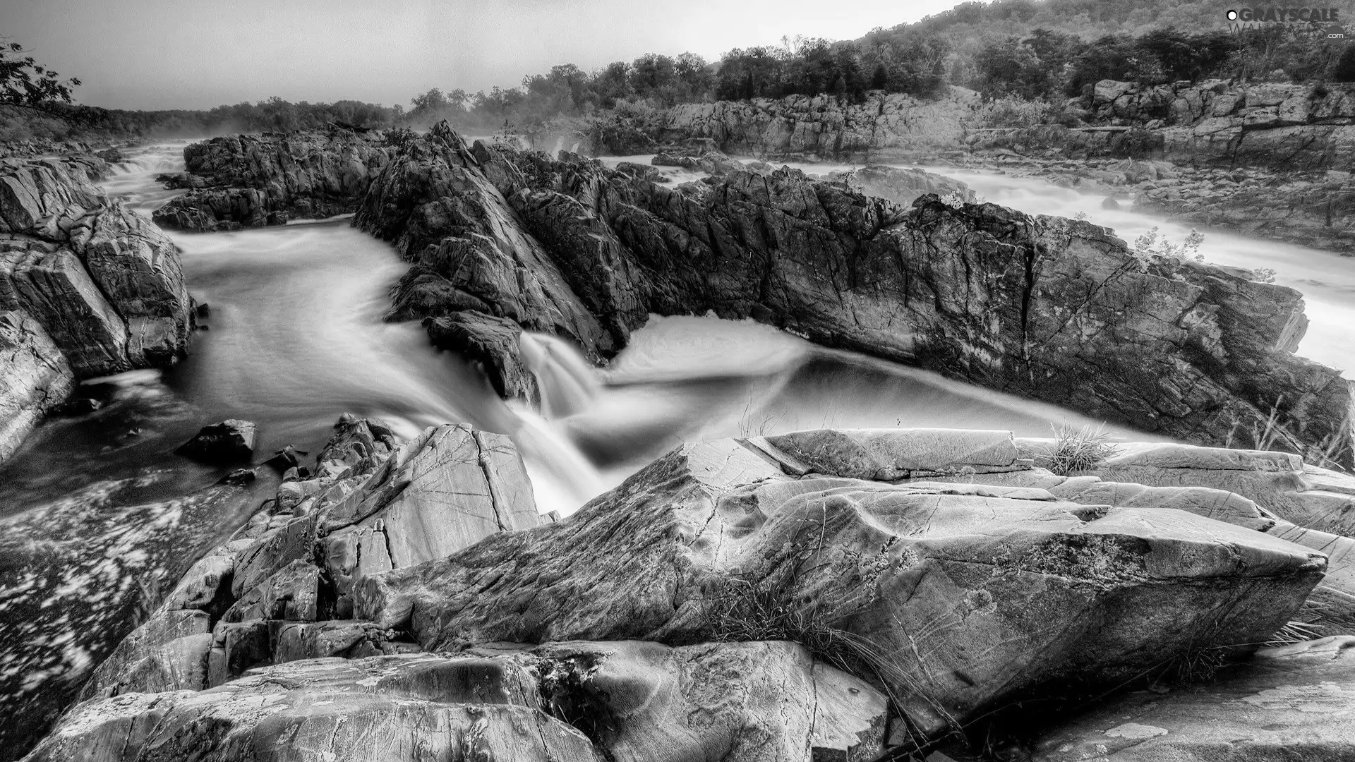 rocks, tear, River