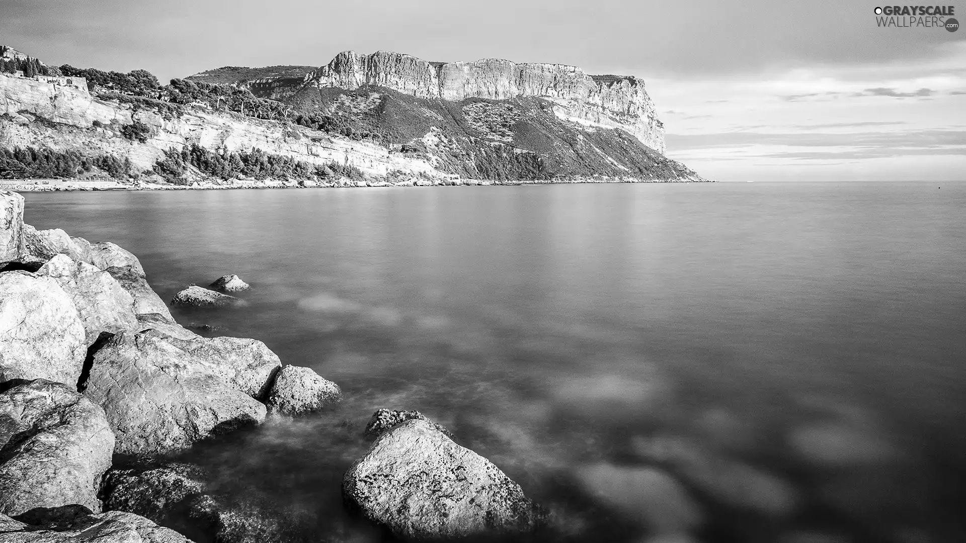 sea, rocks