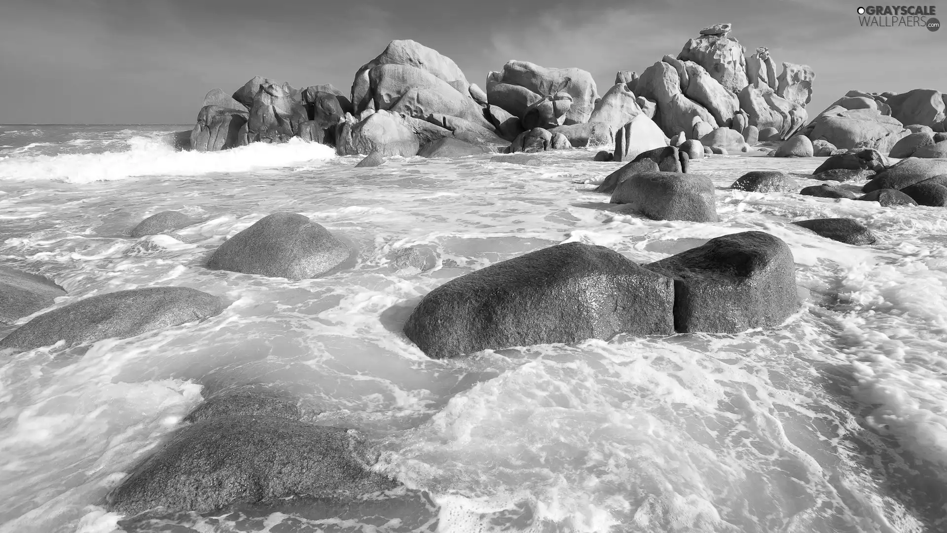 sea, Beaches, Rocks, Stones