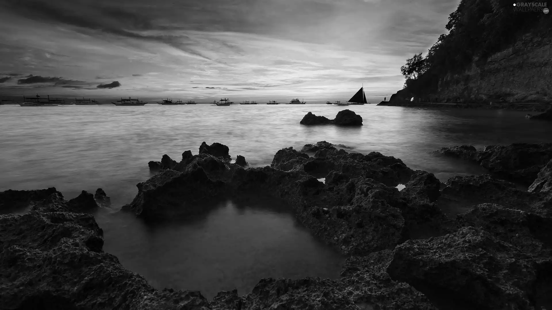 Great Sunsets, sea, rocks