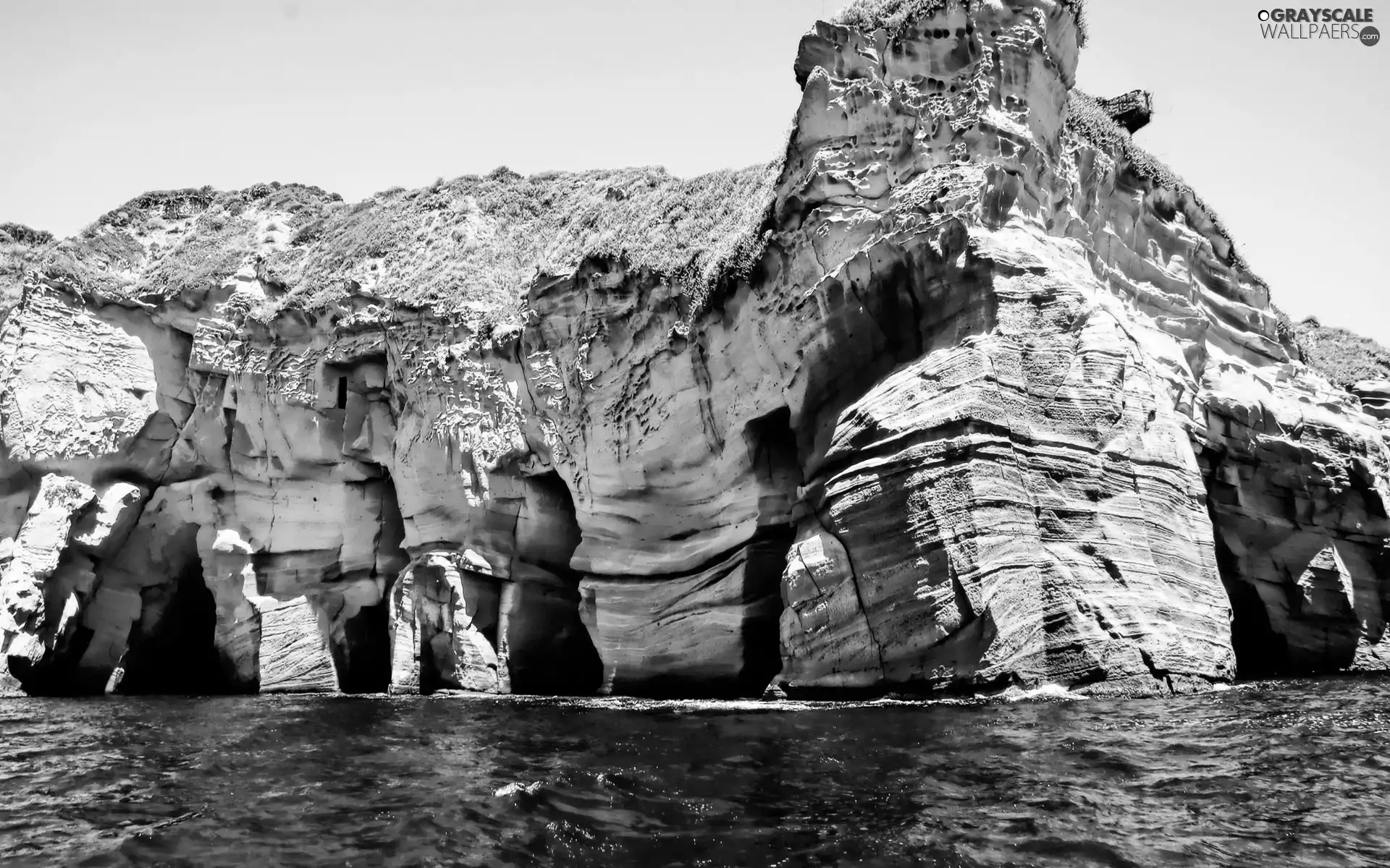 rocks, sea, Waves