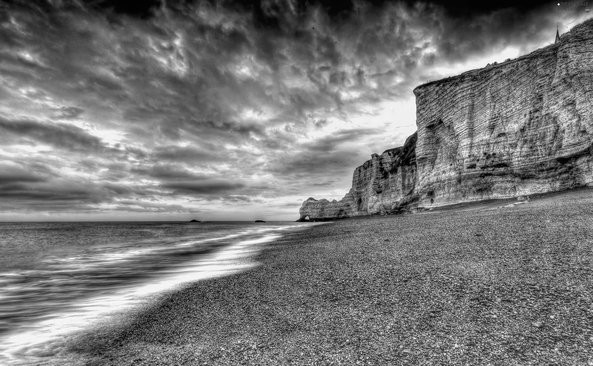 west, sea, Rocks, sun