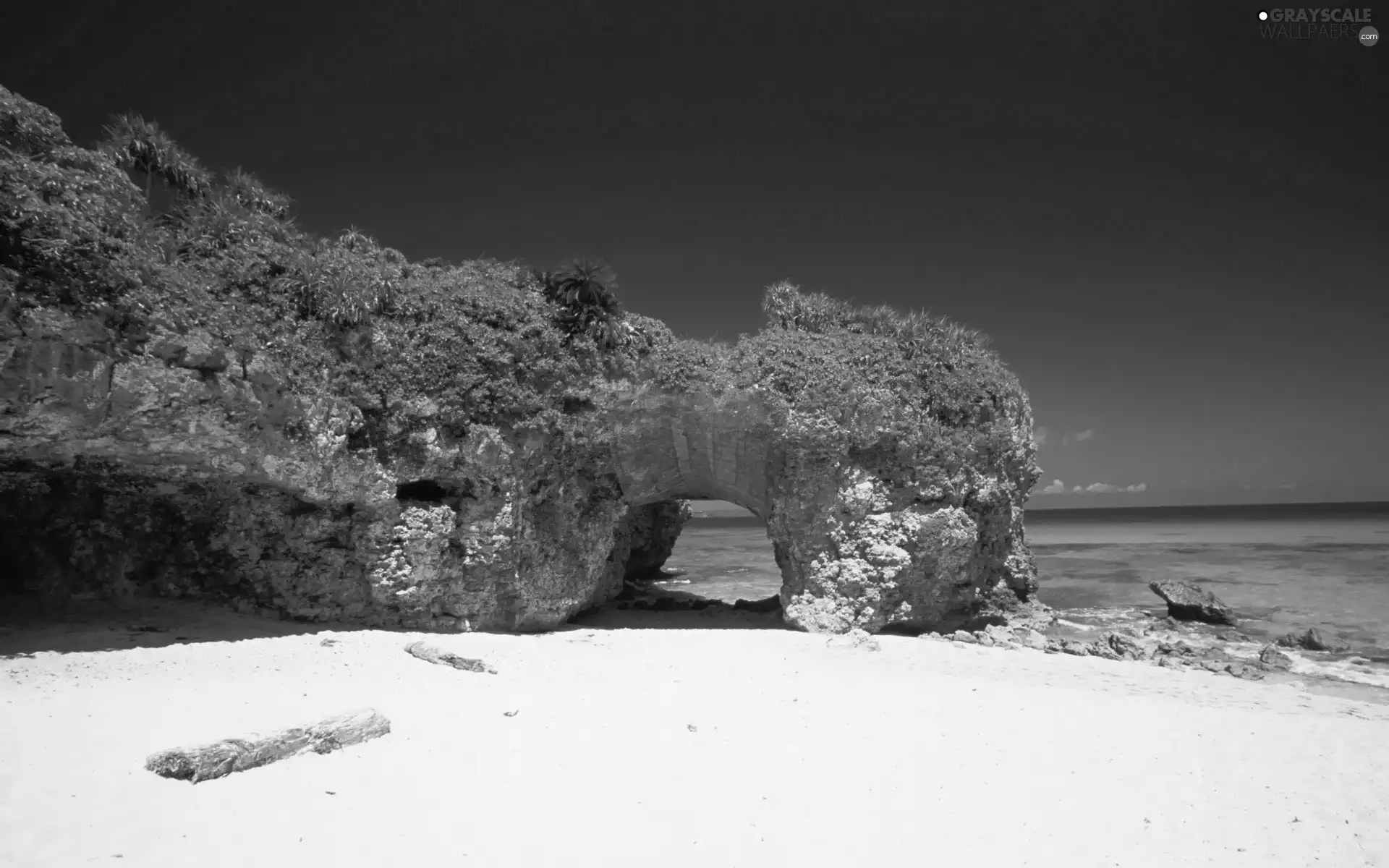 Beaches, tunnel, rocky, sea