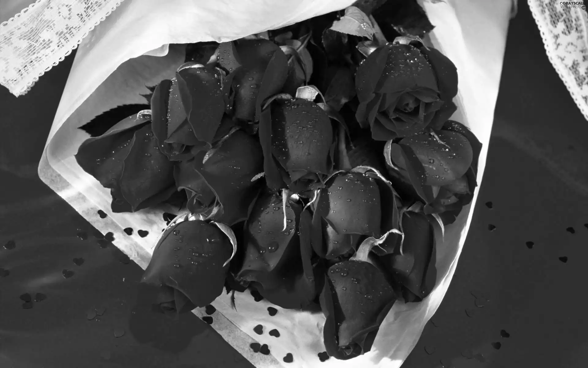 roses, bouquet, flowers