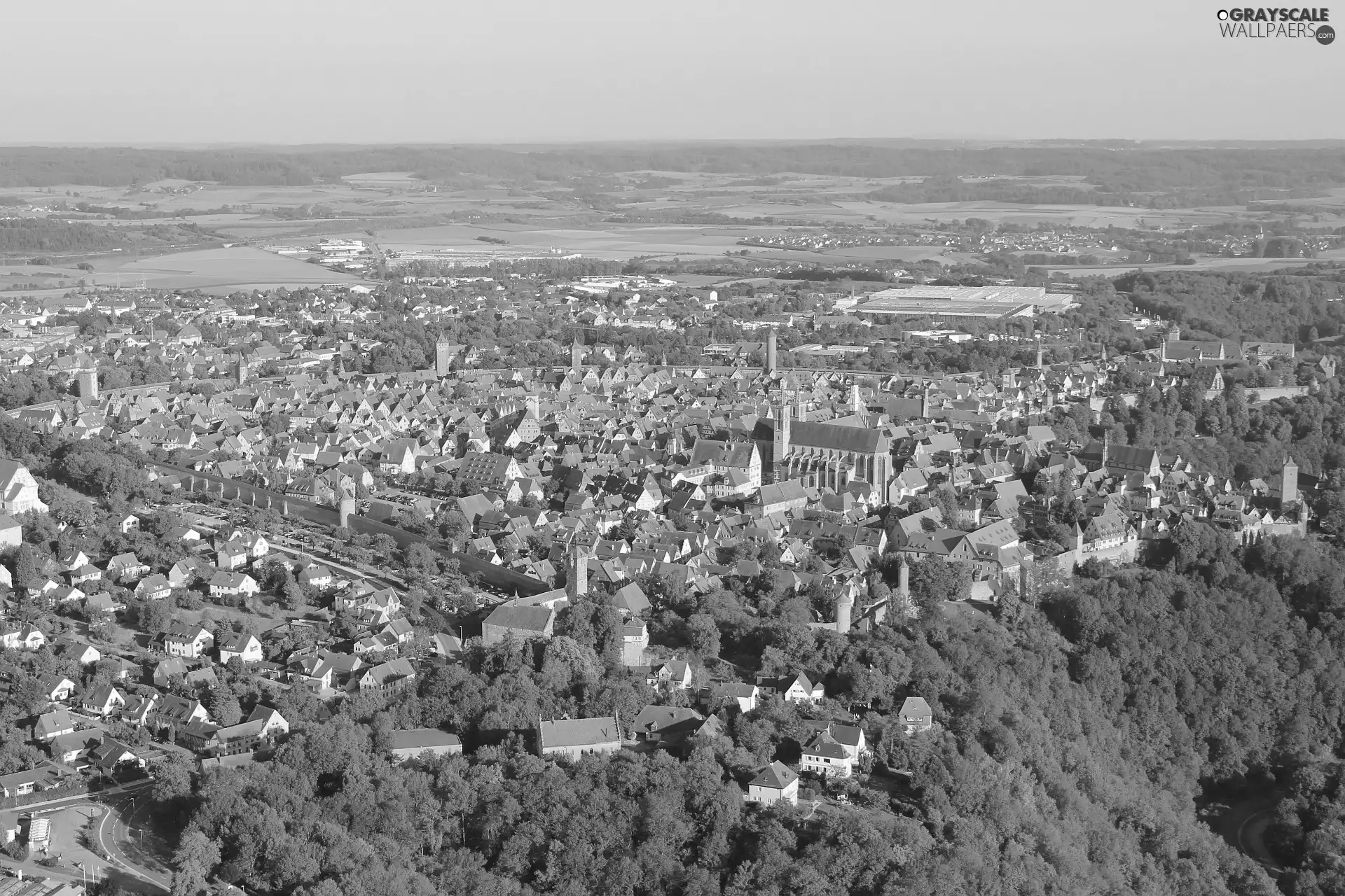 Rothenburg, panorama, town