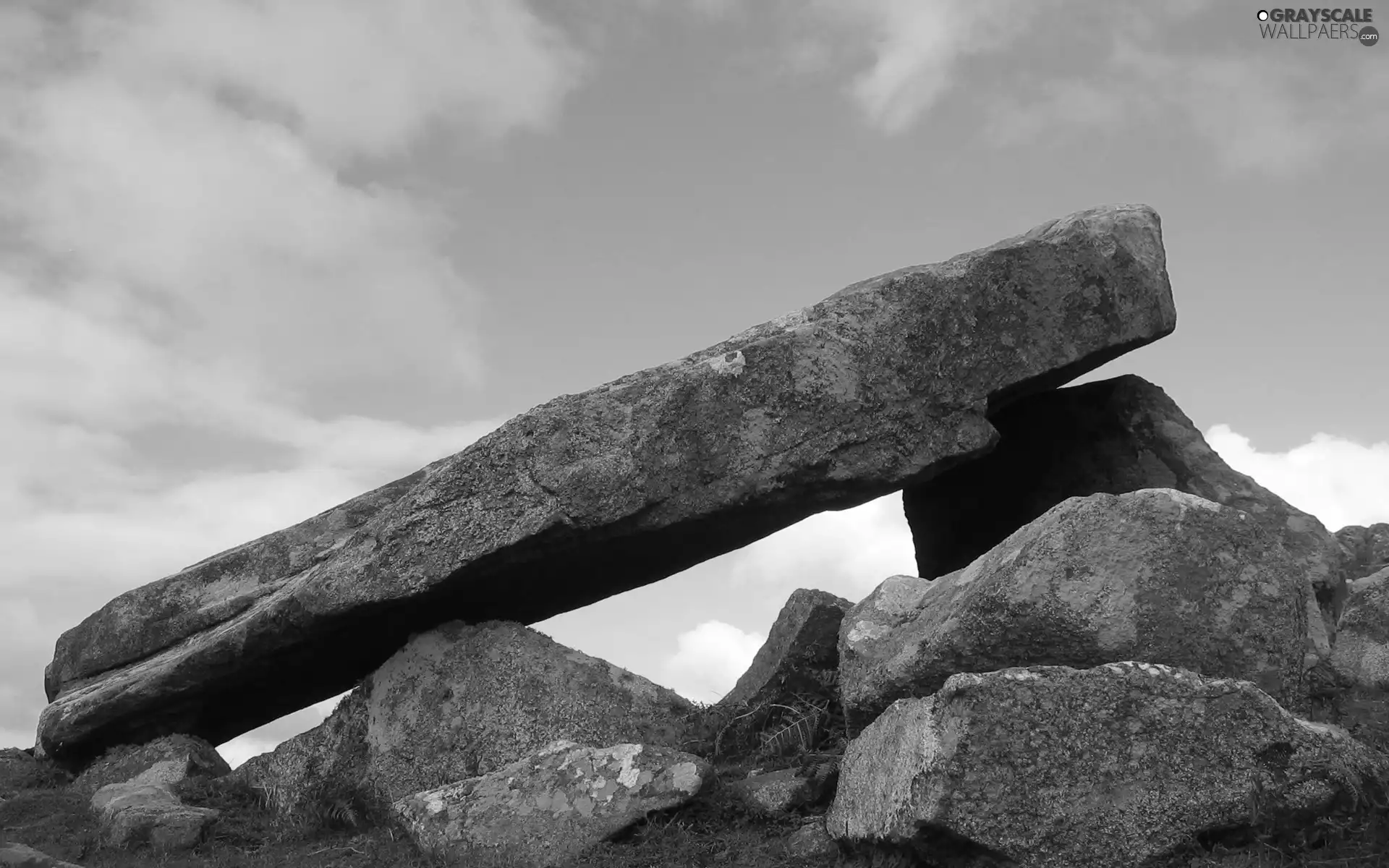 ruins, Dolmen Carreg, Britain, wales, great