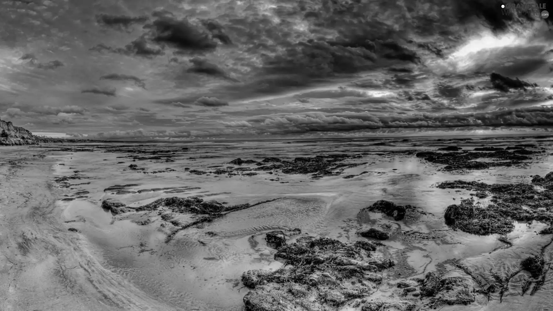 Sand, clouds, Beaches