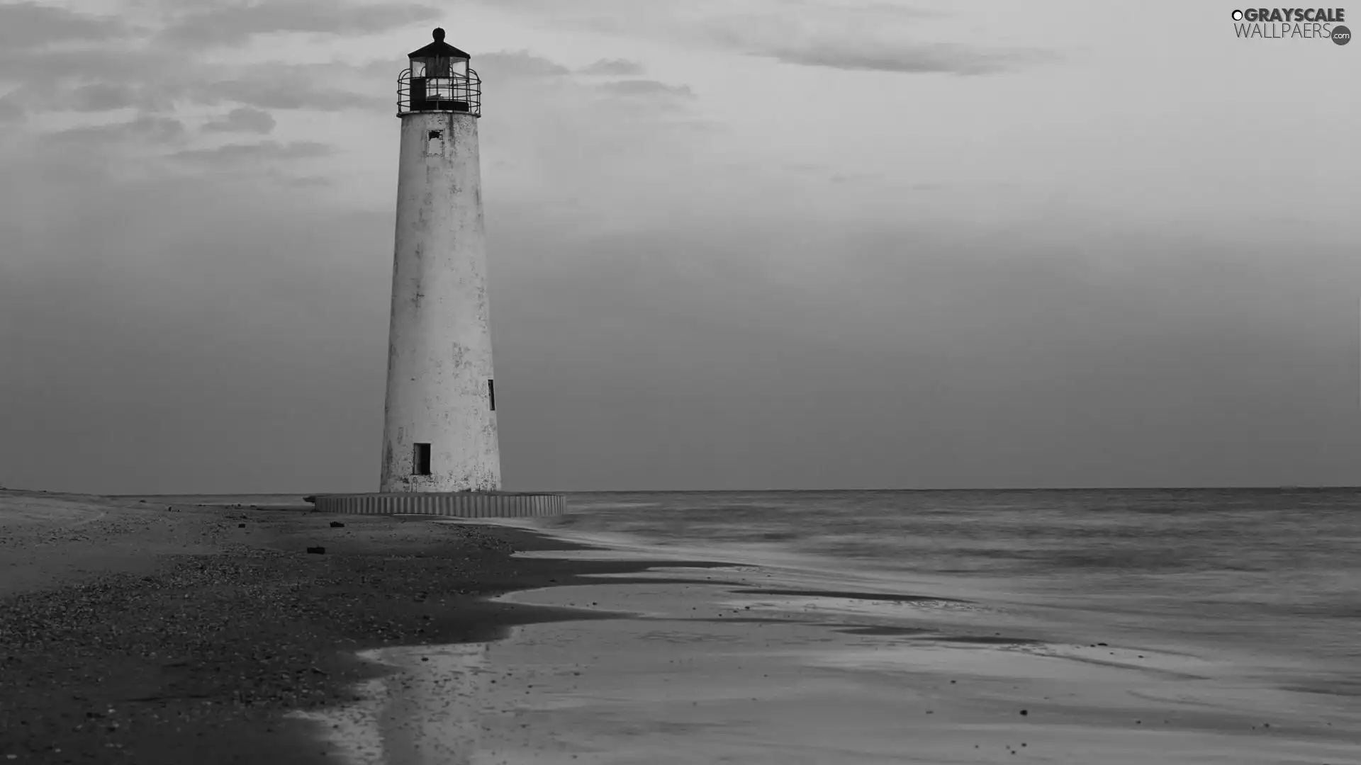 Sand, Lighthouse, sea