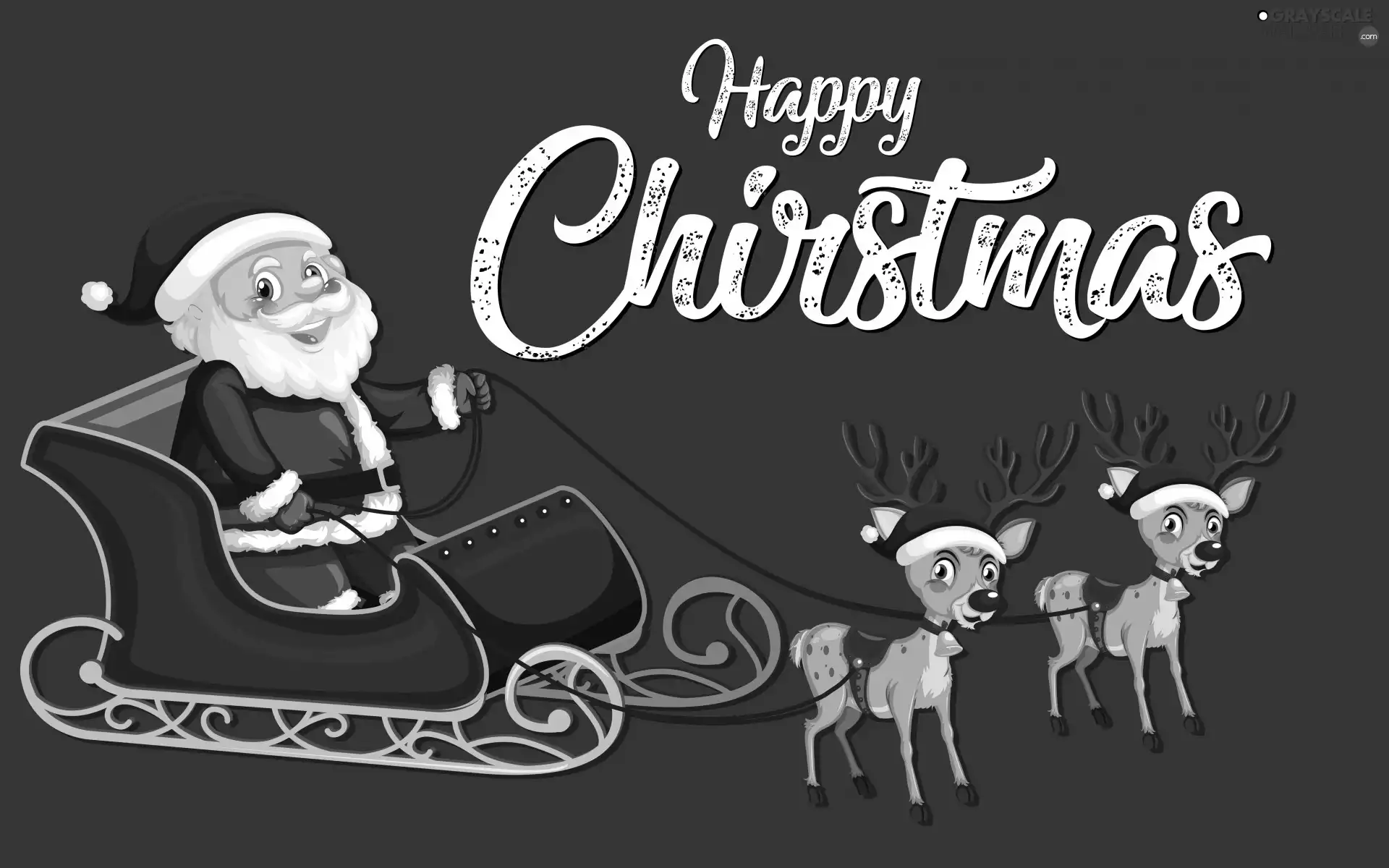 team, text, background, Merry Christmas, Red, Santa Claus, New Year, sleigh